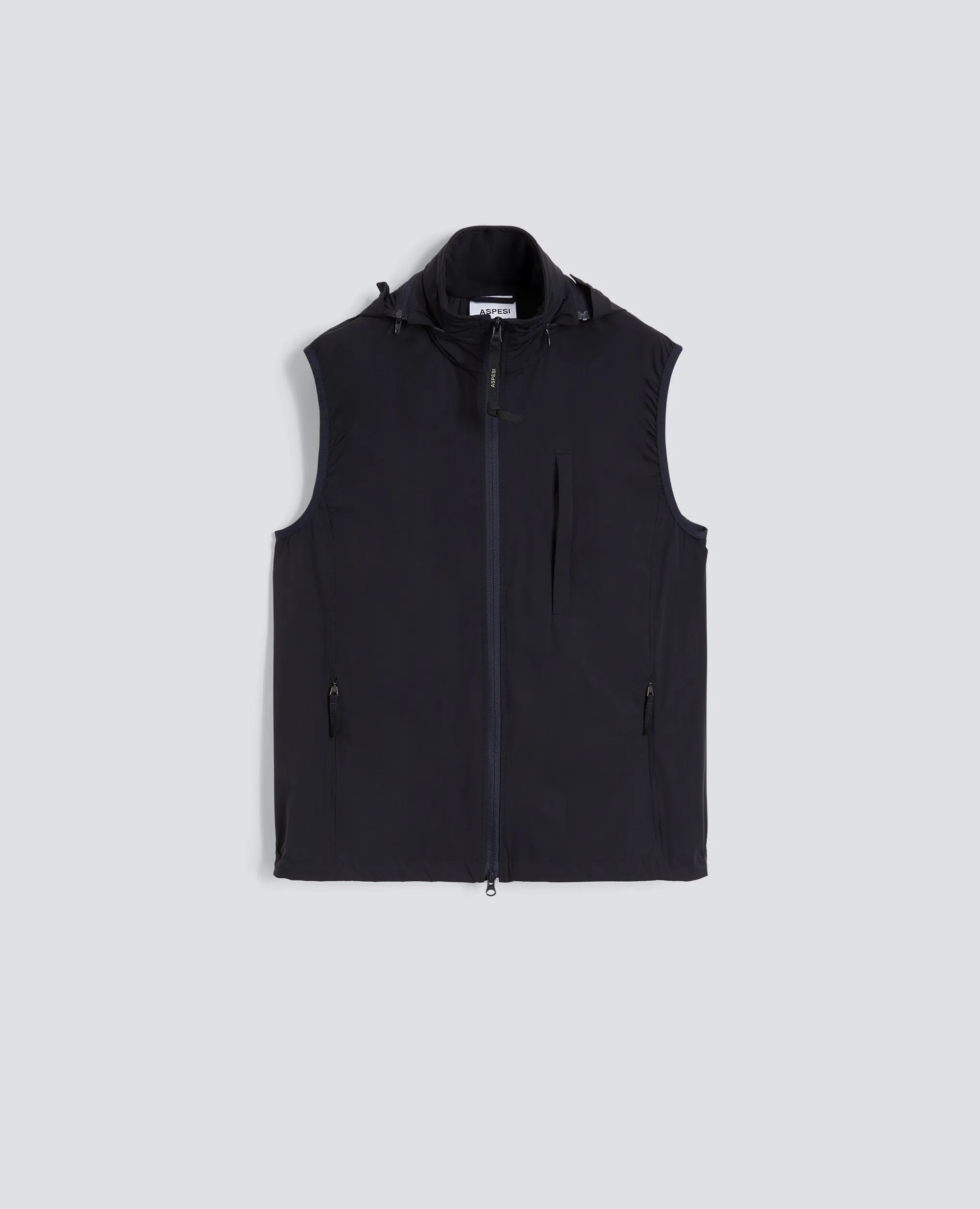 GILET SFODERATO IN NYLON STRETCH - NAVY sold by Aspesi