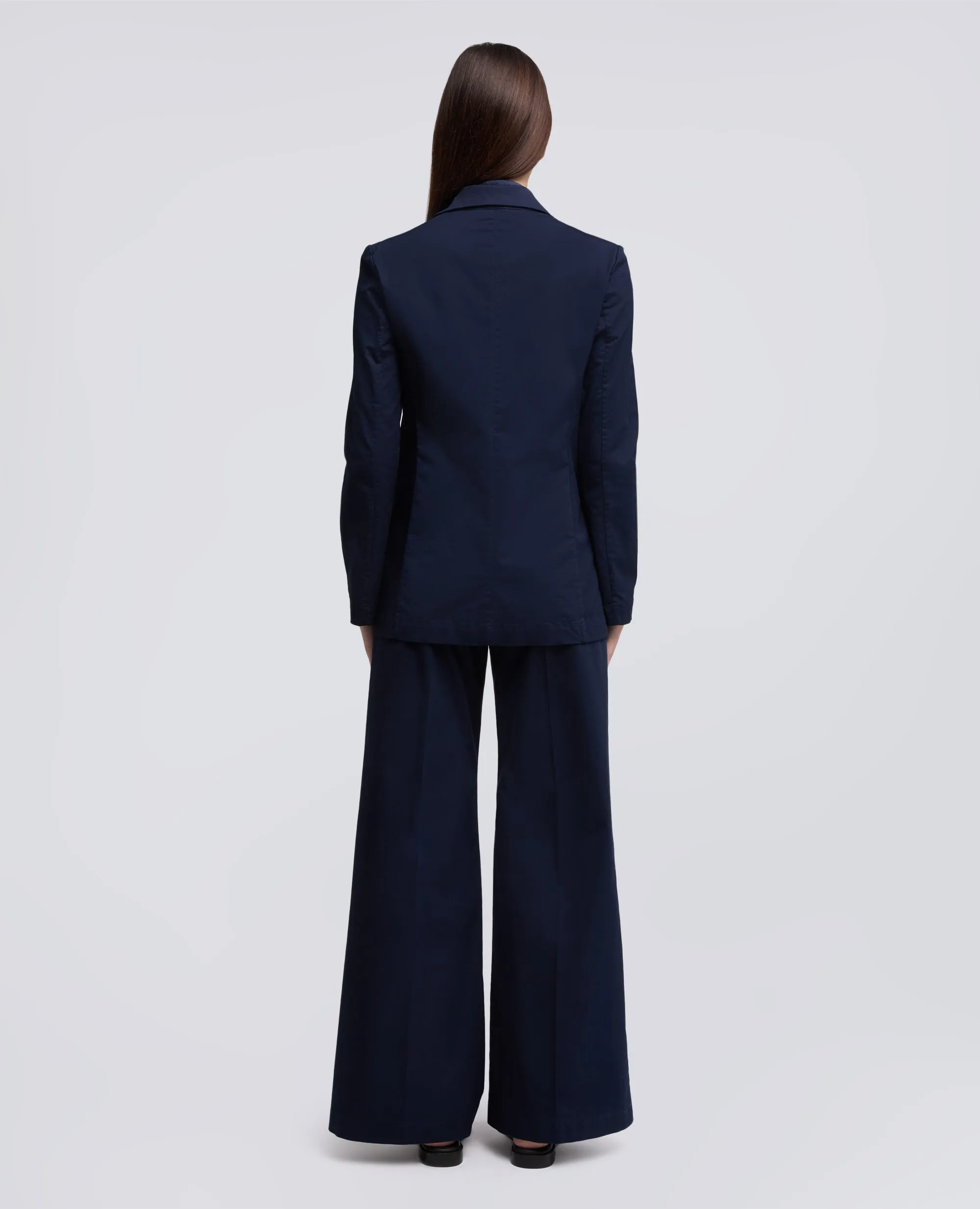 GIACCA MONOPETTO DECOSTRUITA IN TWILL DI COTONE STRETCH - NAVY sold by Aspesi product image thumbnail 3