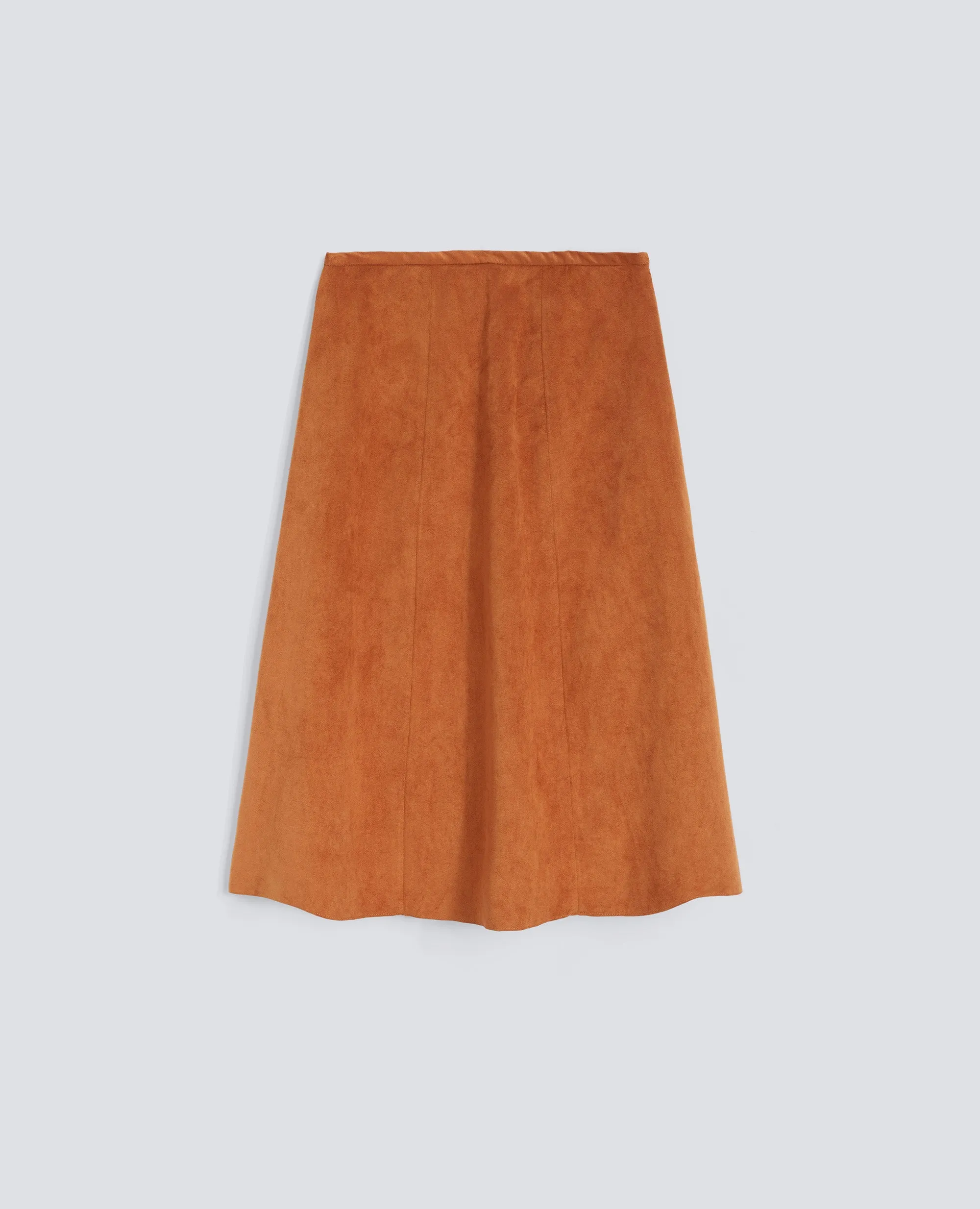 GONNA IN ALCANTARA ® ORIGINALE - RUGGINE sold by Aspesi