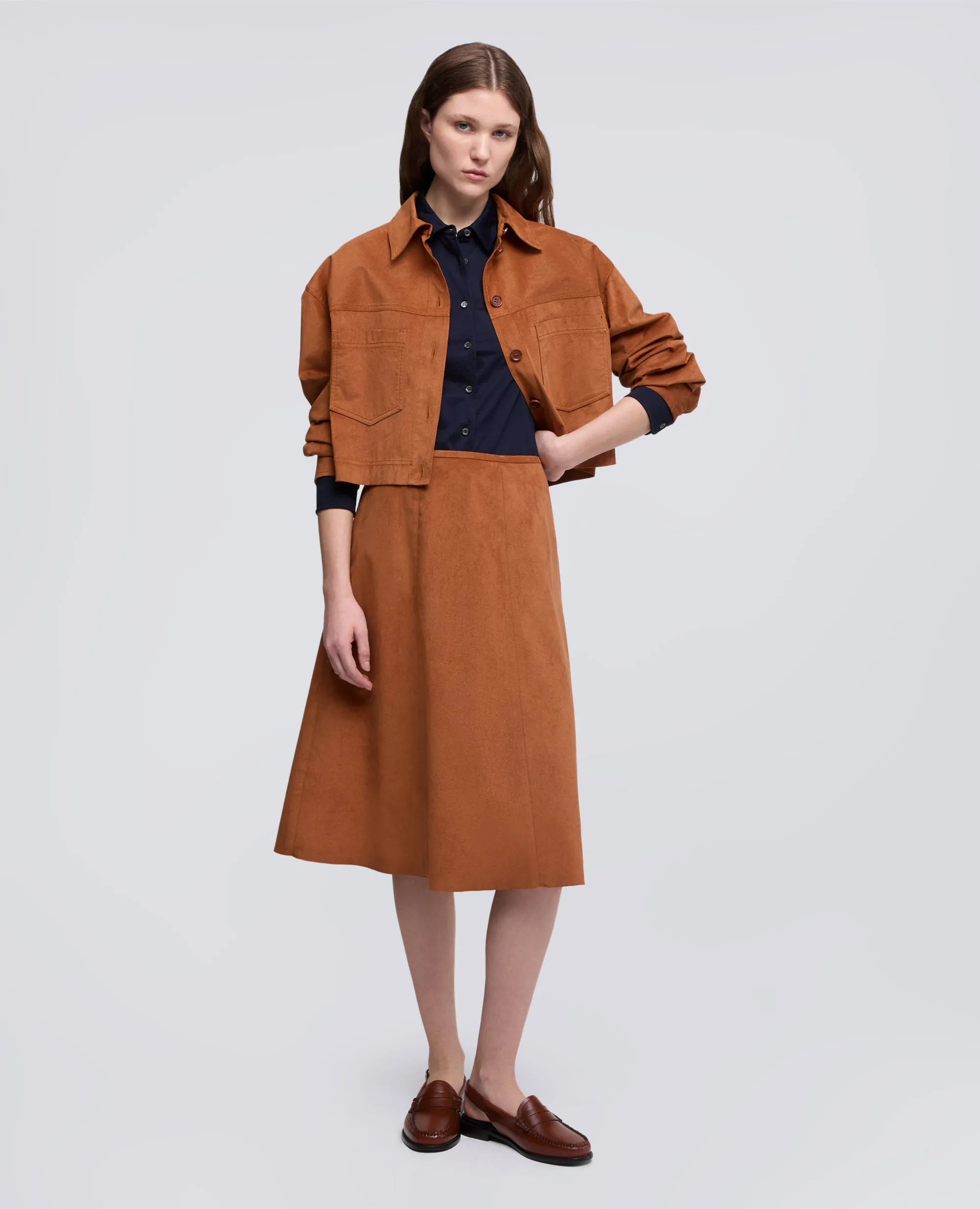 GONNA IN ALCANTARA ® ORIGINALE - RUGGINE sold by Aspesi product image thumbnail 2
