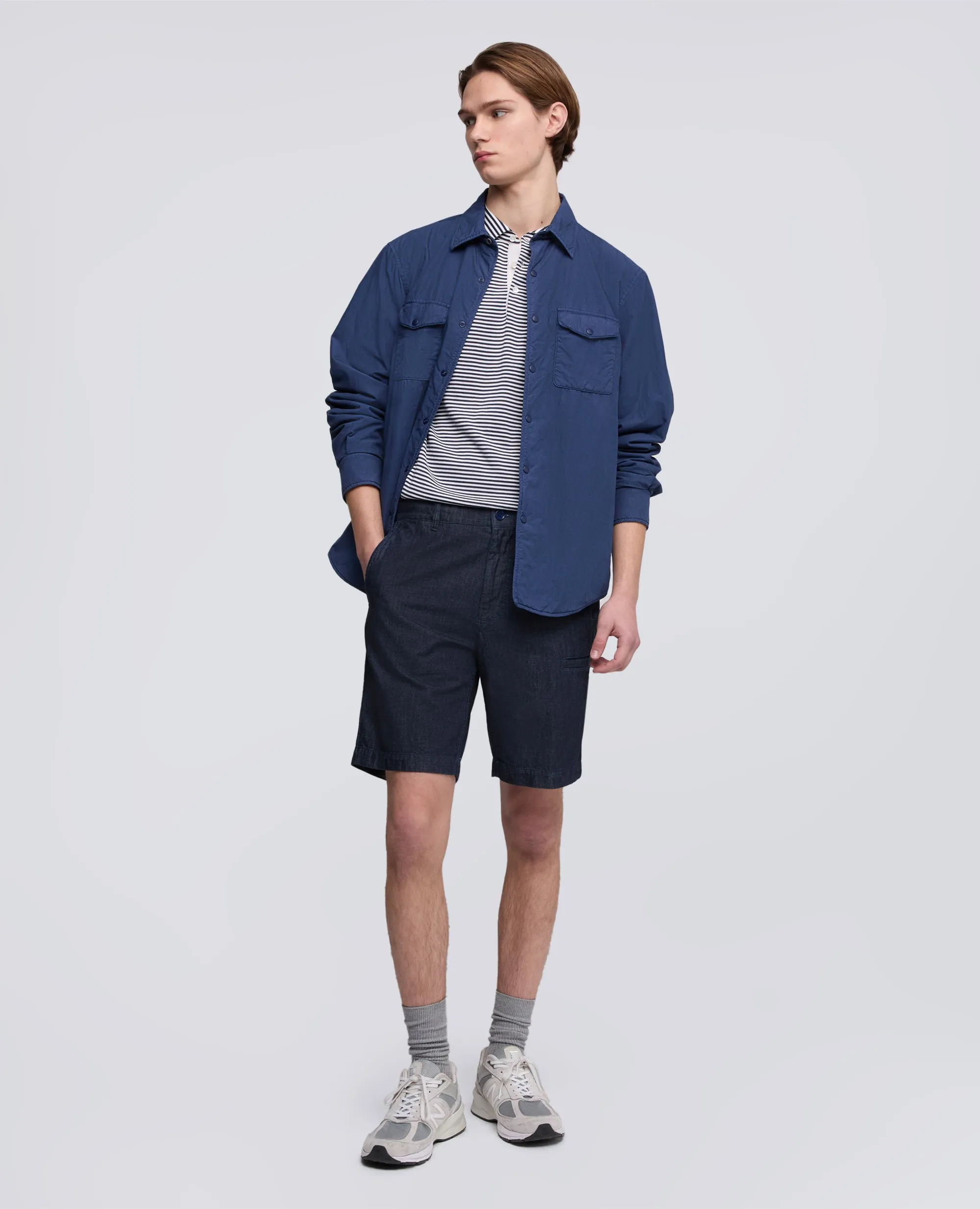 BERMUDA IN TELA DI COTONE - DENIM SCURO sold by Aspesi product image thumbnail 2