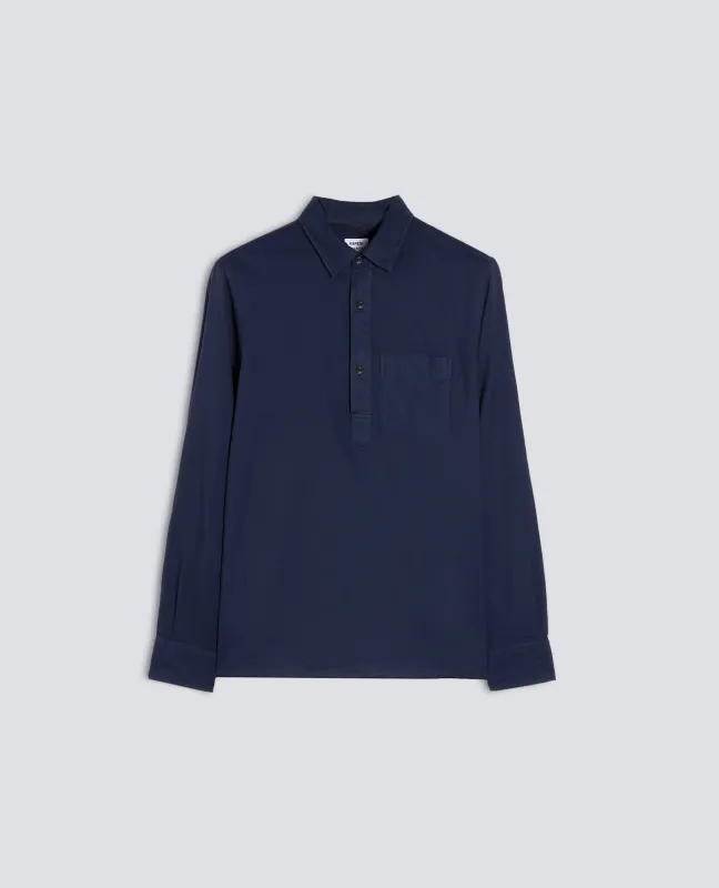 CAMICIA DOPPIA IN VOILE DI COTONE - NAVY made by Aspesi