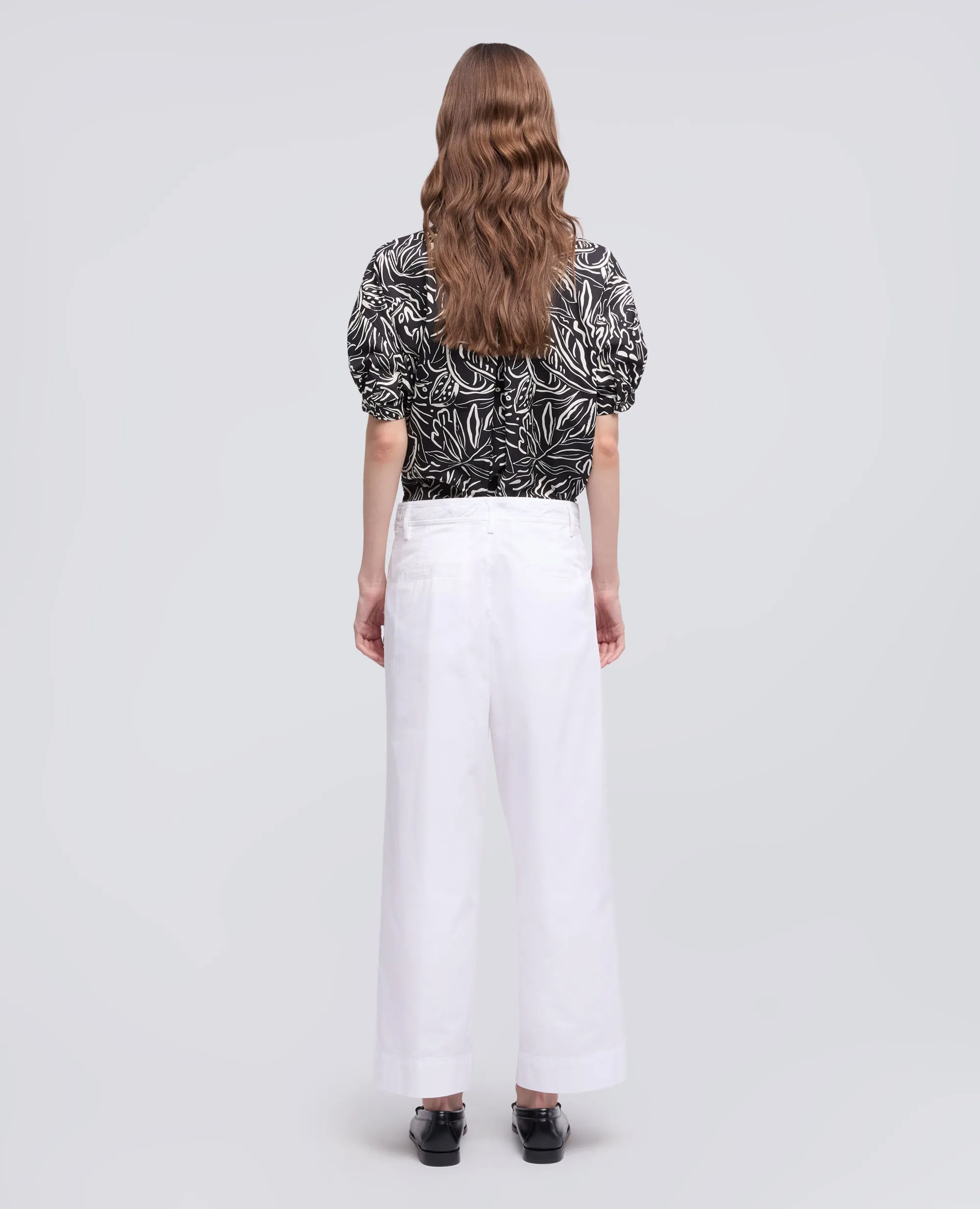 PANTALONE TIPO CARGO IN EXTRA FINE TWILL DI COTONE - BIANCO sold by Aspesi product image thumbnail 3