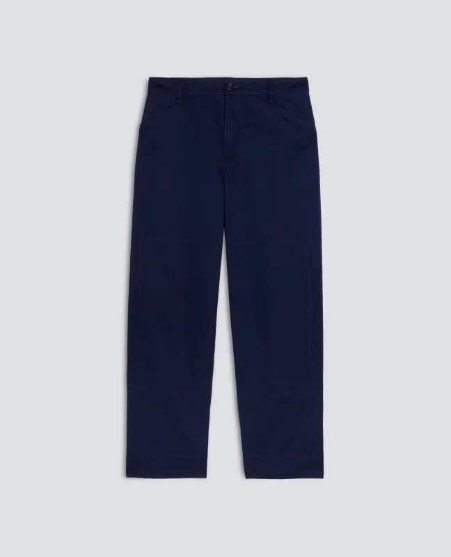 PANTALONE TIPO CARGO IN EXTRA FINE TWILL DI COTONE - AA CAPSULE COLLECTION - BLU made by Aspesi