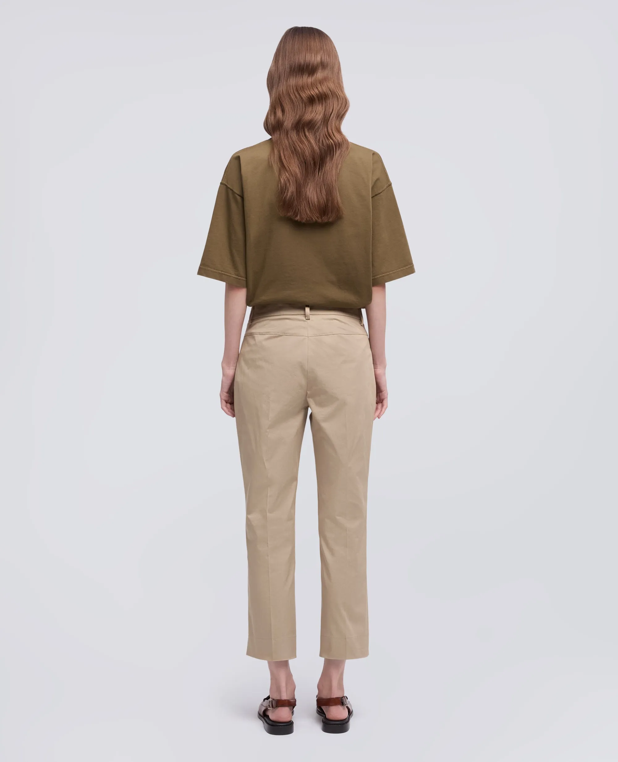 PANTALONE CAPRI IN TWILL DI COTONE STRETCH - COLONIALE sold by Aspesi product image thumbnail 3