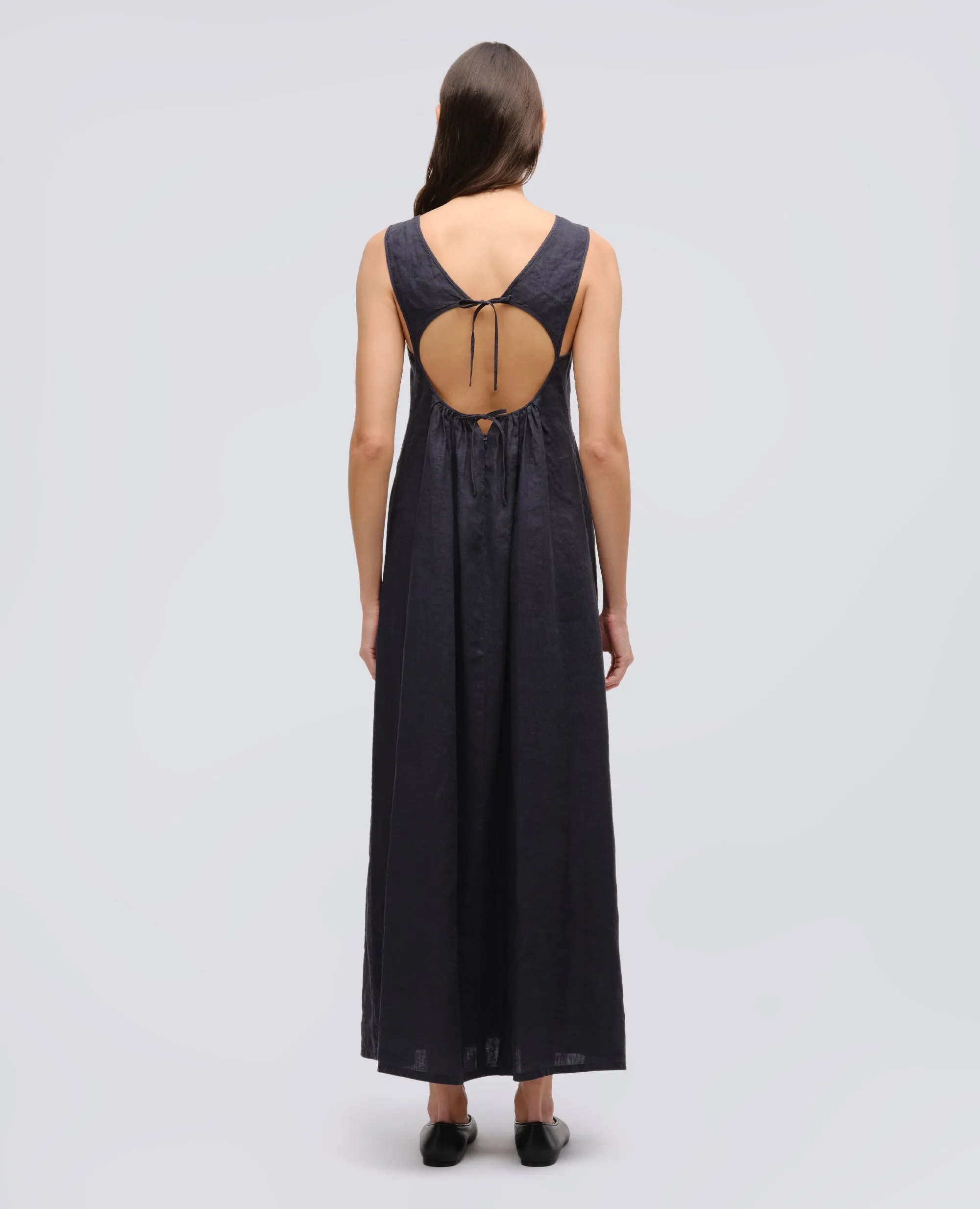 ABITO LUNGO IN LINO - NAVY sold by Aspesi product image thumbnail 3