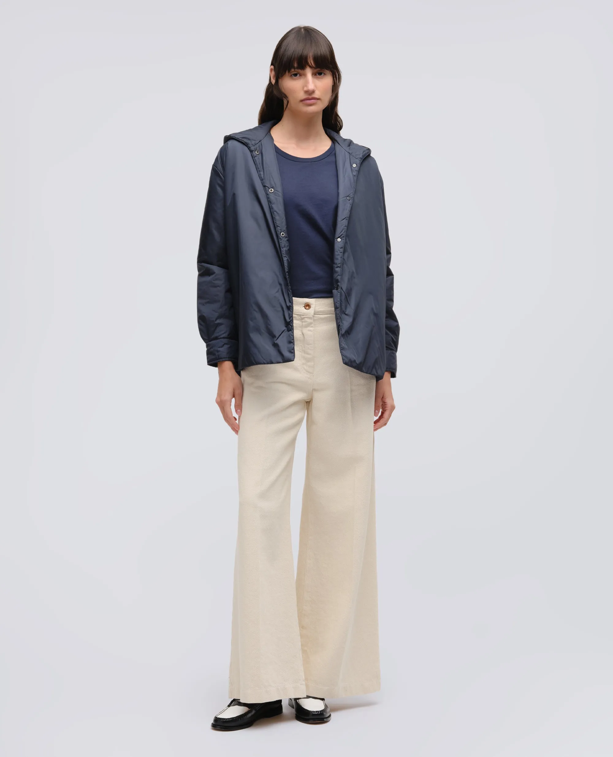 T-SHIRT IN JERSEY DI COTONE - BLU sold by Aspesi product image thumbnail 2