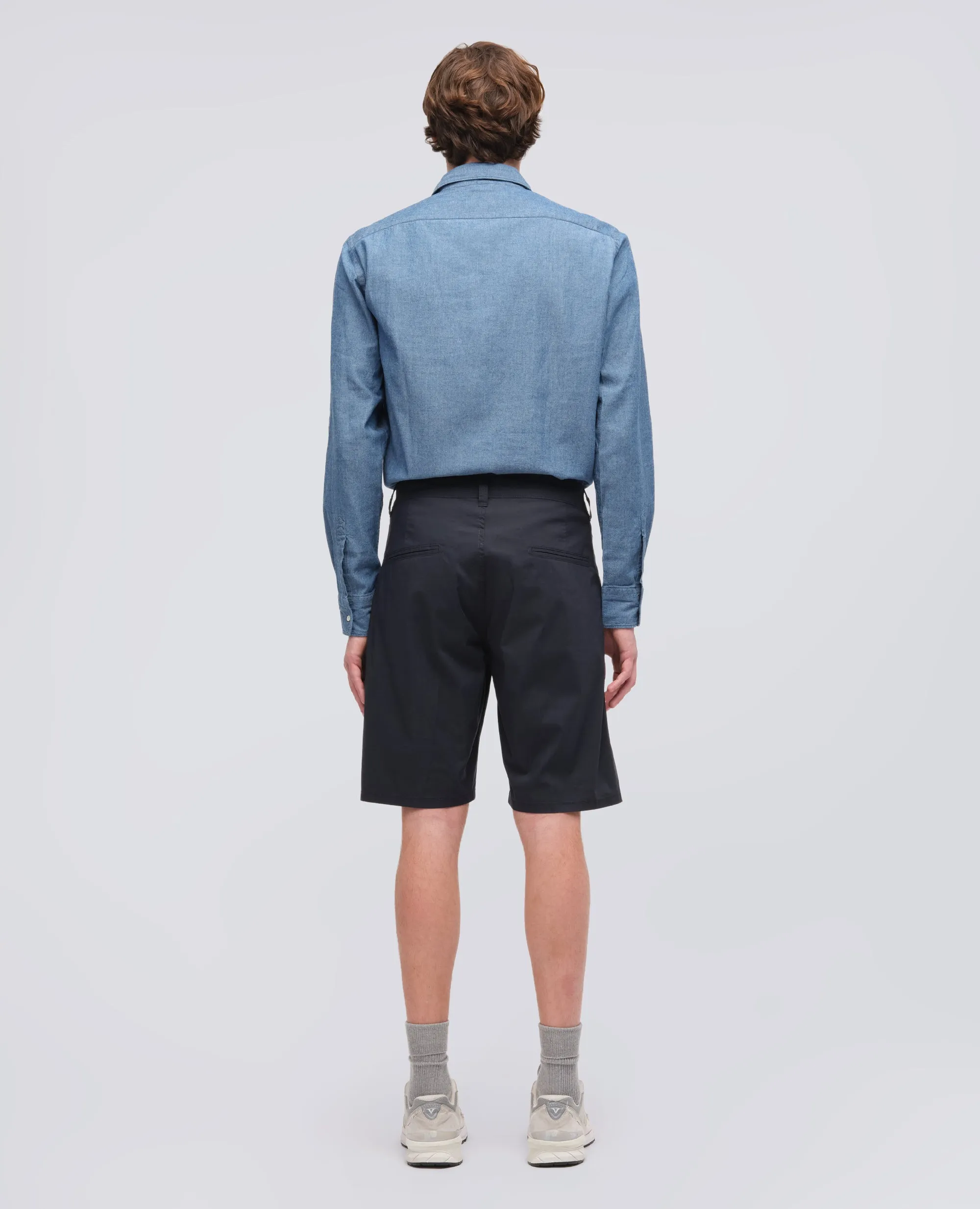 BERMUDA CHINO IN POPELINE DI COTONE E NYLON - NAVY sold by Aspesi product image thumbnail 3