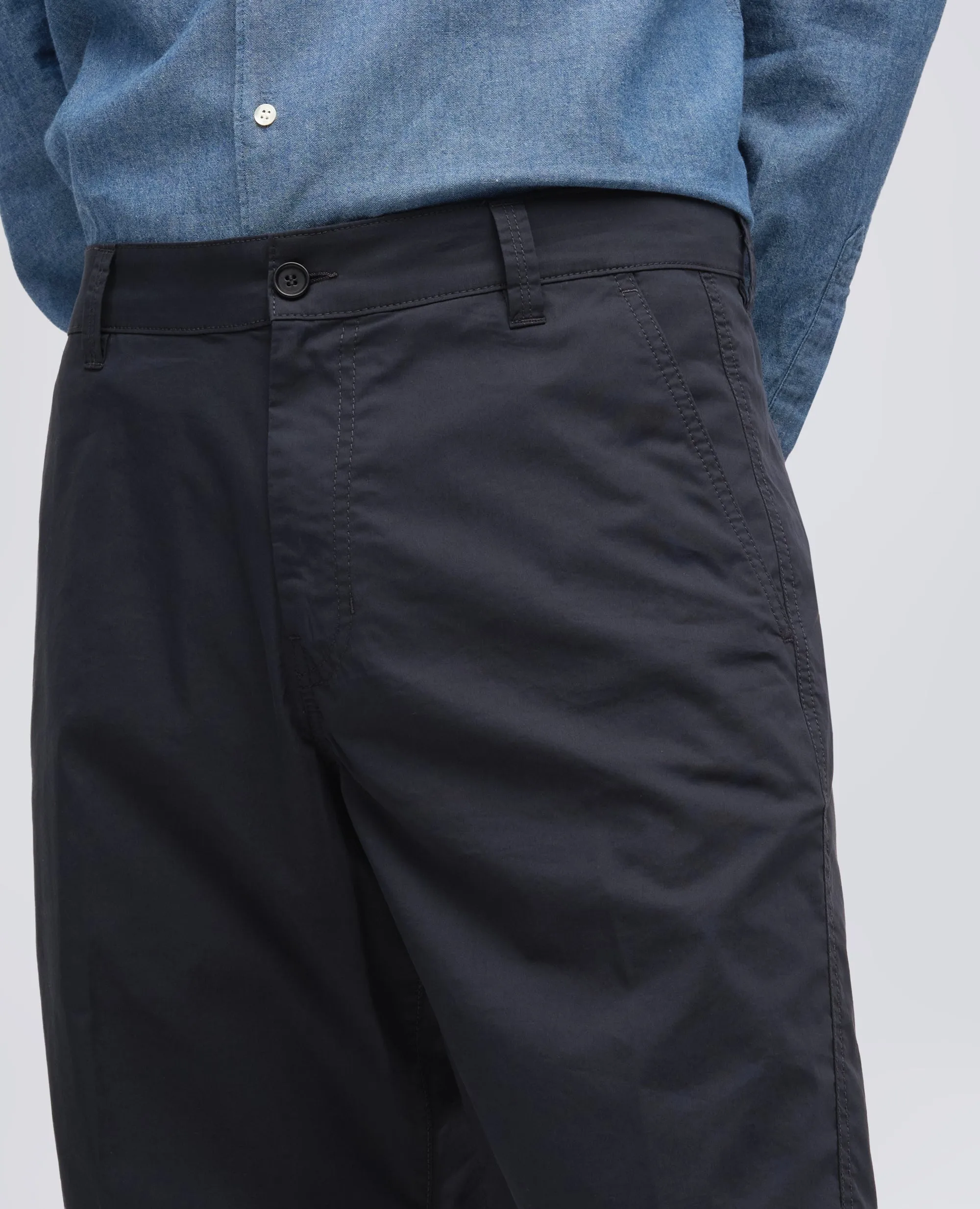 BERMUDA CHINO IN POPELINE DI COTONE E NYLON - NAVY sold by Aspesi product image thumbnail 4