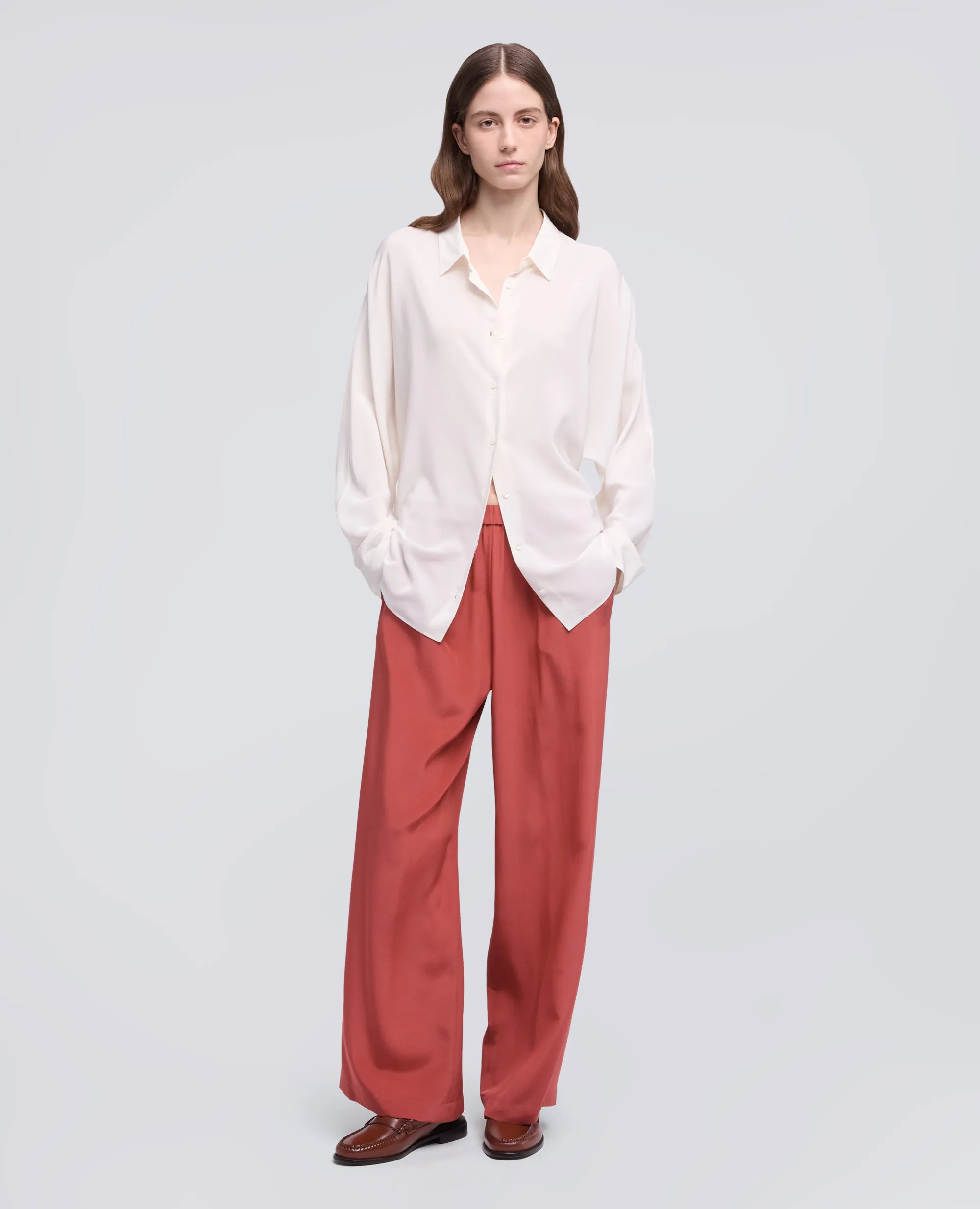 PANTALONE IN CREPE DE CHINE SETA - ARAGOSTA sold by Aspesi product image thumbnail 2
