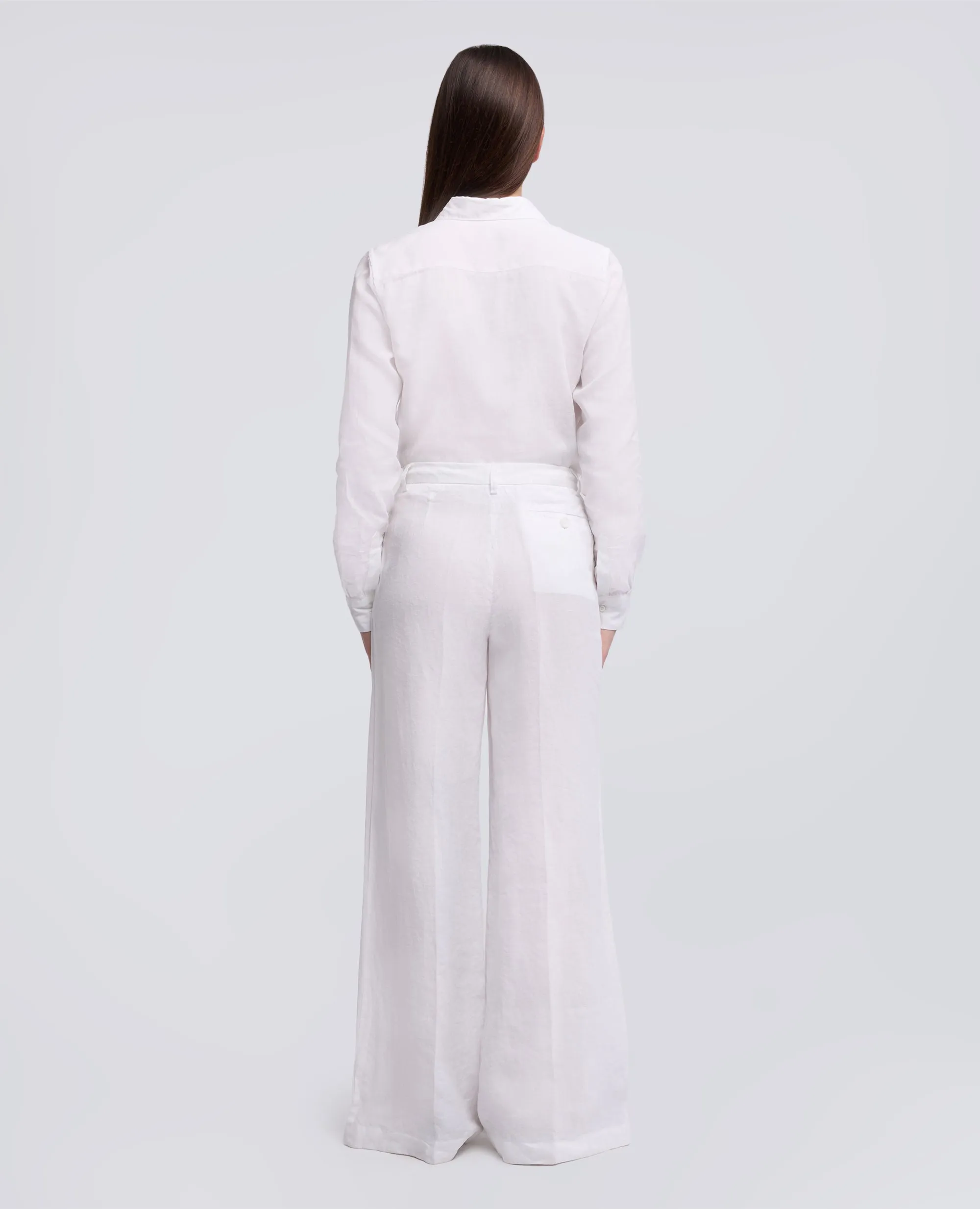 PANTALONE IN TELA DI LINO - BIANCO sold by Aspesi product image thumbnail 3