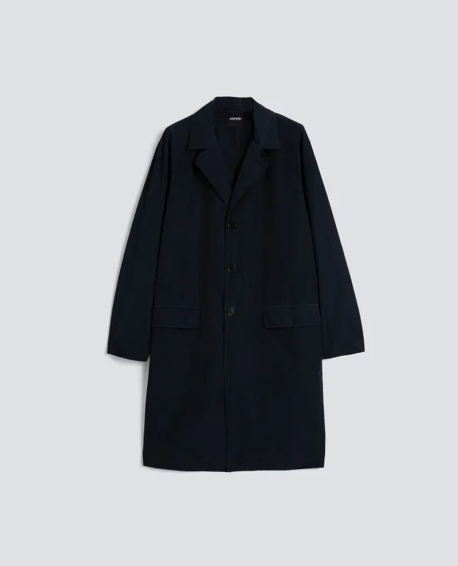 IMPERMEABILE IN POLY-NYLON - NAVY made by Aspesi