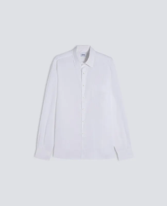 CAMICIA IN CHAMBRAY GIAPPONESE - BIANCO made by Aspesi