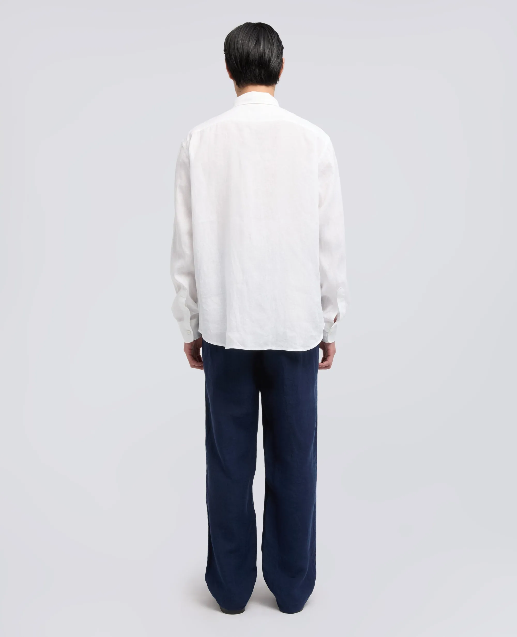 CAMICIA IN CHAMBRAY GIAPPONESE - BIANCO sold by Aspesi product image thumbnail 3