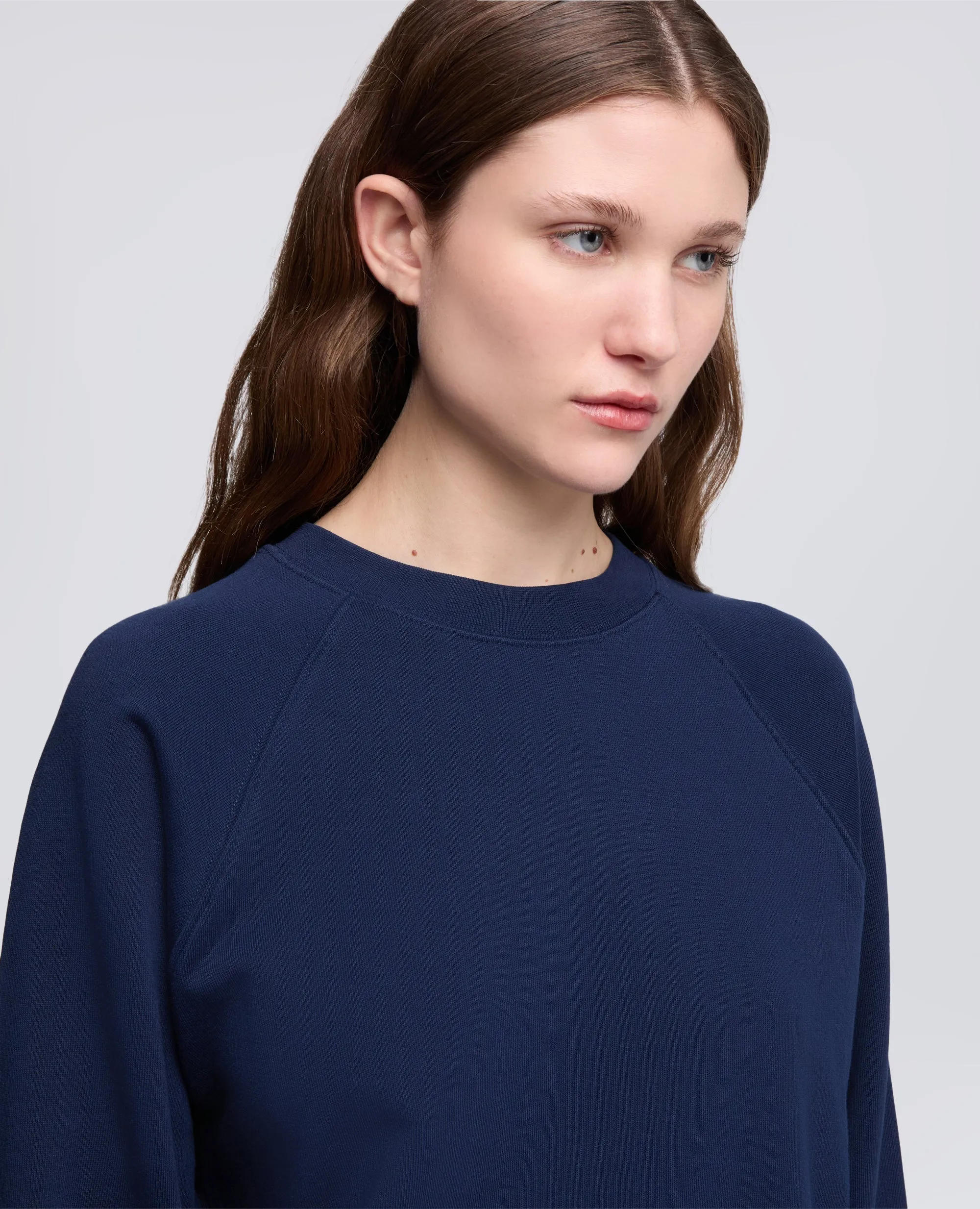 FELPA APERTA DI COTONE ORGANICO - BLU sold by Aspesi product image thumbnail 4