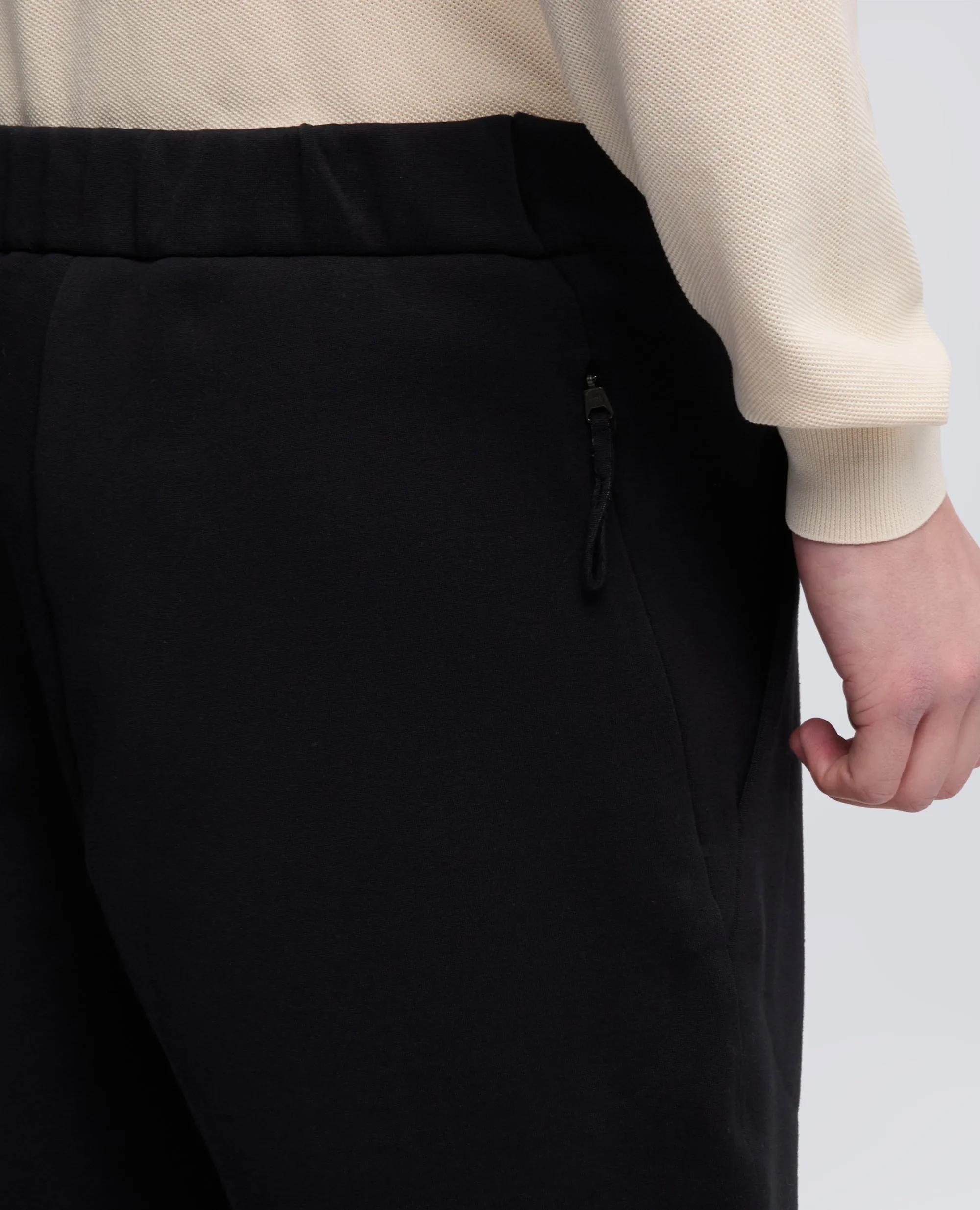 PANTALONE IN SCUBA DI COTONE POLY TECH - NERO sold by Aspesi product image thumbnail 4