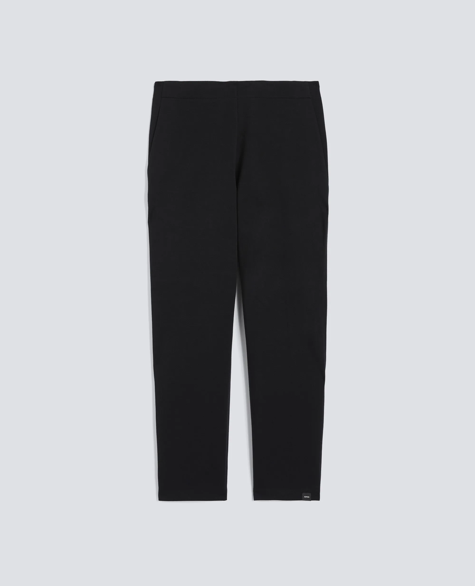 PANTALONE IN SCUBA DI COTONE POLY TECH - NERO sold by Aspesi