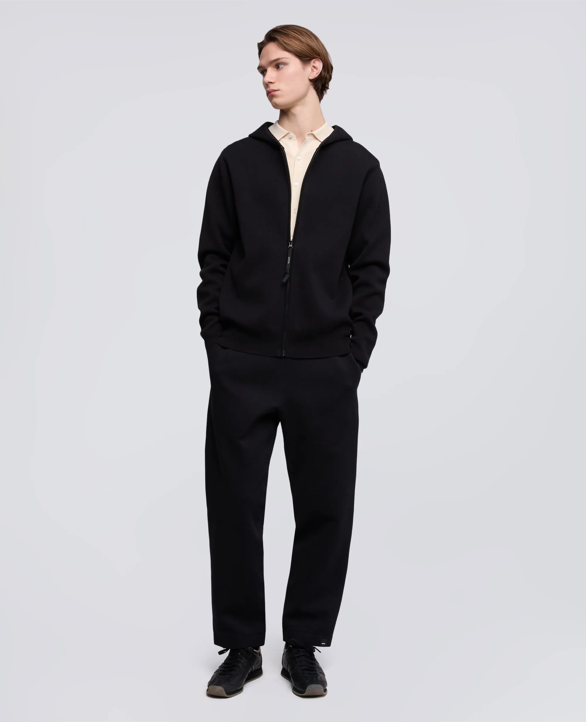 PANTALONE IN SCUBA DI COTONE POLY TECH - NERO sold by Aspesi product image thumbnail 2