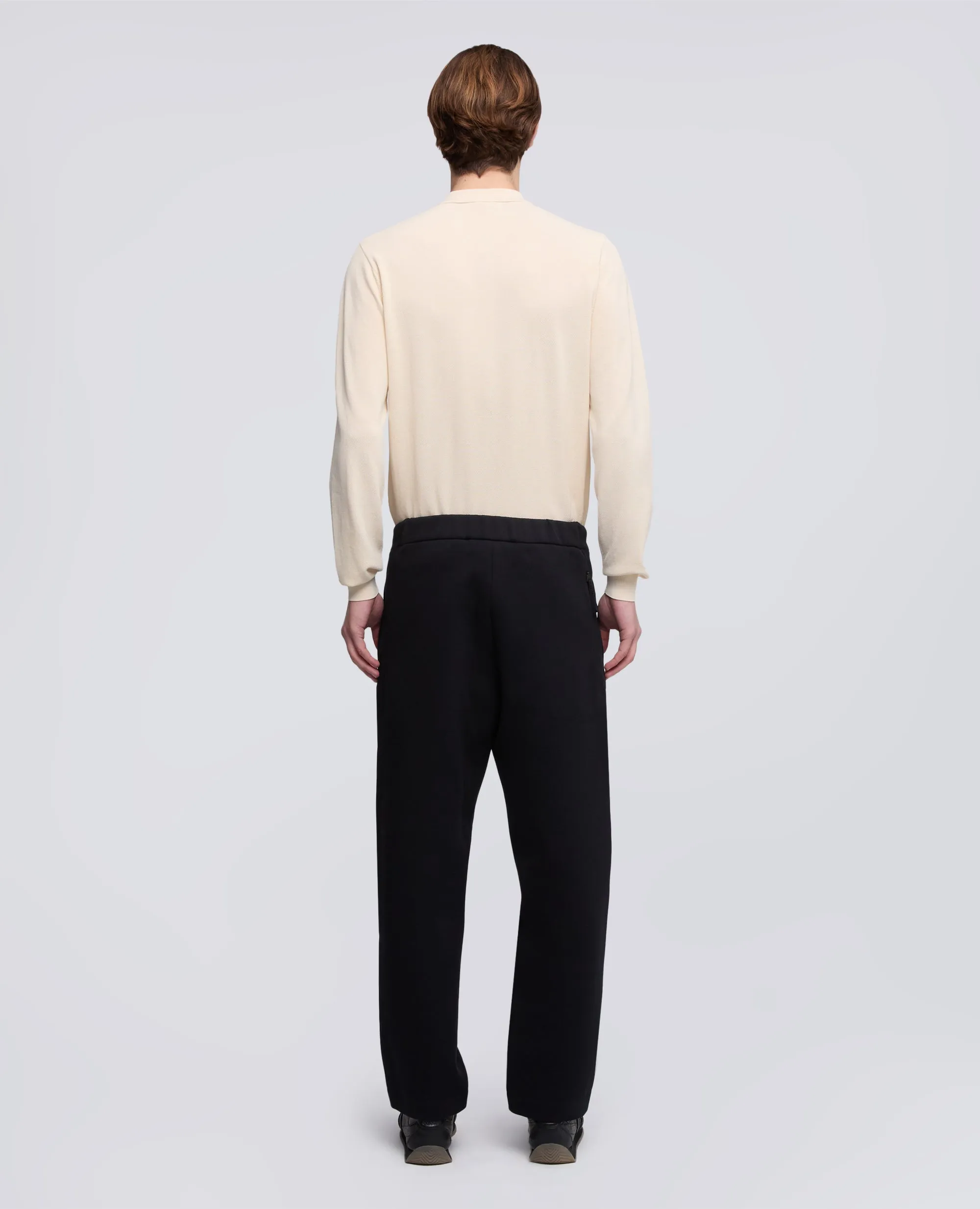 PANTALONE IN SCUBA DI COTONE POLY TECH - NERO sold by Aspesi product image thumbnail 3