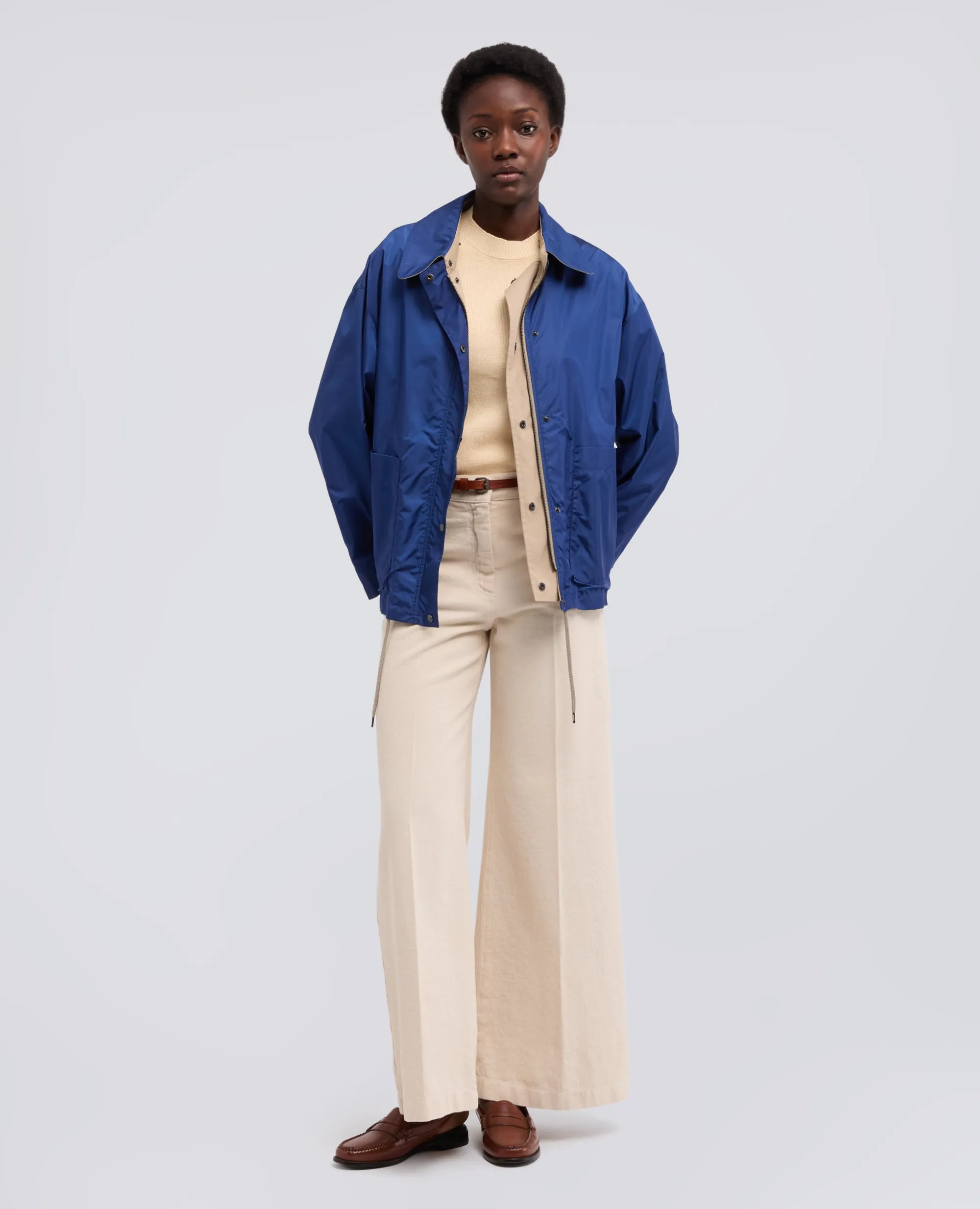 MAGLIA GIROCOLLO A MANICHE LUNGHE IN COTONE - NATURALE sold by Aspesi product image thumbnail 2
