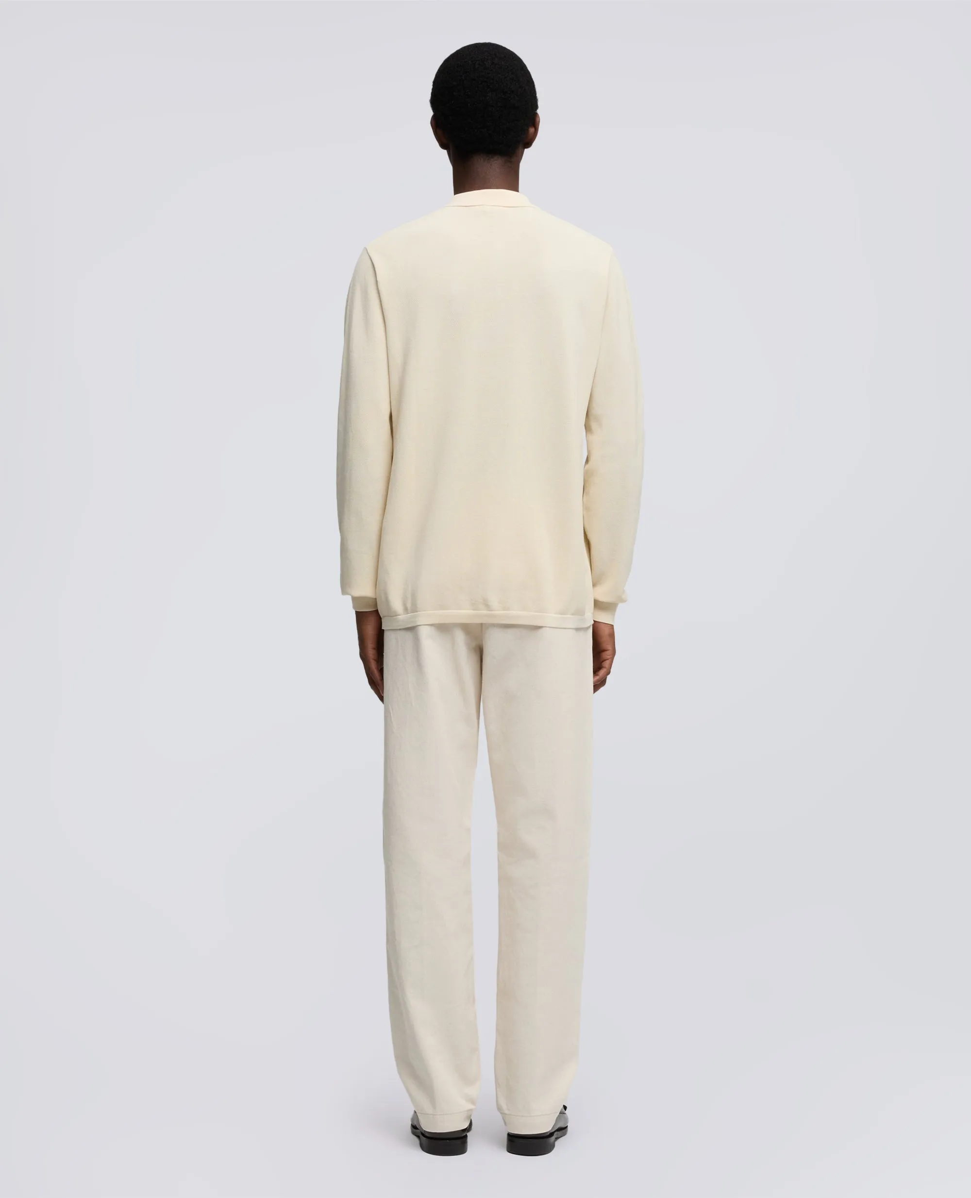 POLO DI MAGLIA IN COTONE TINTO CAPO - NATURALE sold by Aspesi product image thumbnail 3