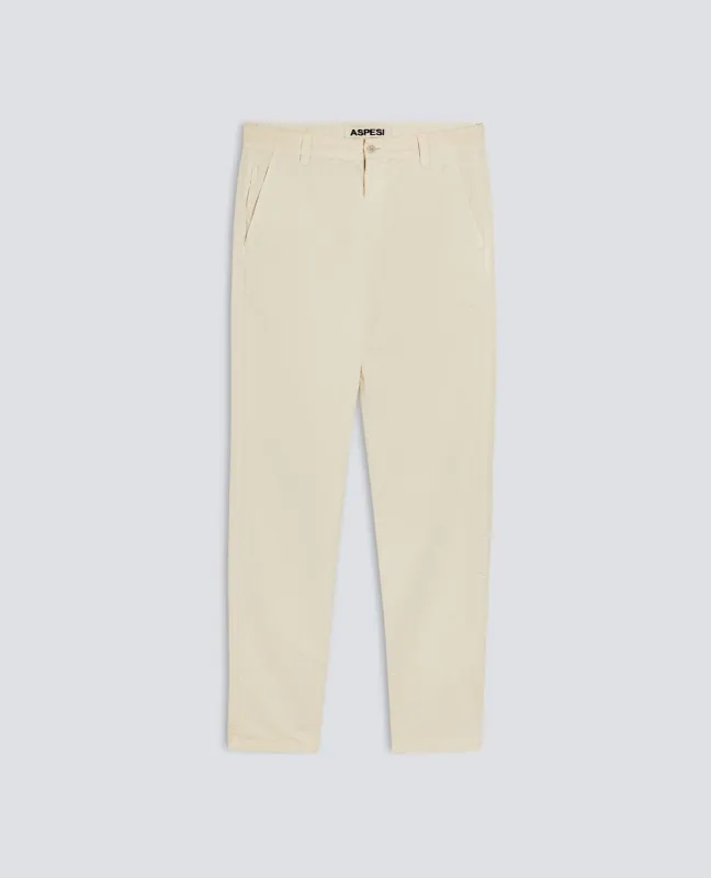 PANTALONE CHINO IN TELA DI COTONE - SASSO made by Aspesi