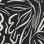 GONNA IN POPELINE DI COTONE - STAMPA NERA sold by Aspesi product image thumbnail 5