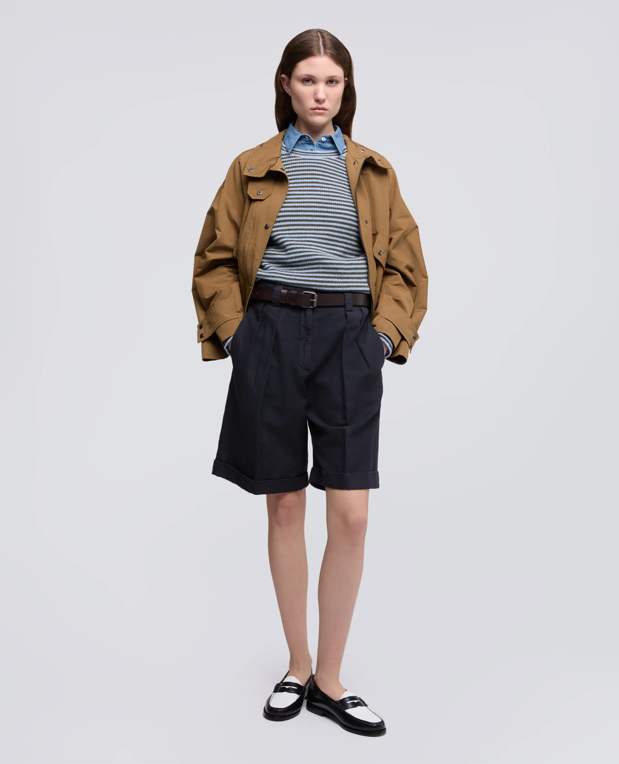 MAGLIA GIROCOLLO IN PURO CASHMERE - RIGA AZZURRA sold by Aspesi product image thumbnail 2