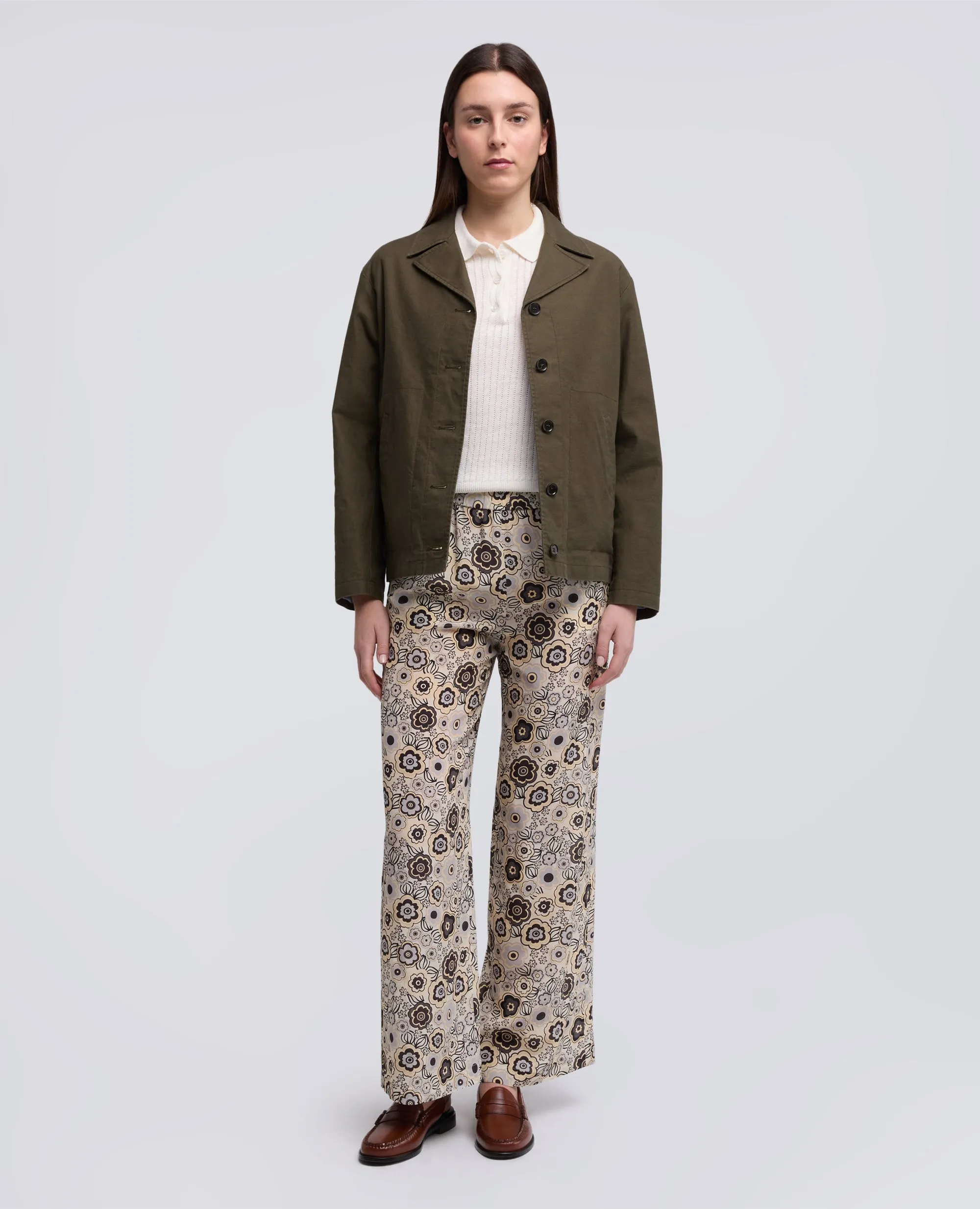 PANTALONE IN CREPE DE CHINE DI SETA - NATURALE sold by Aspesi product image thumbnail 2