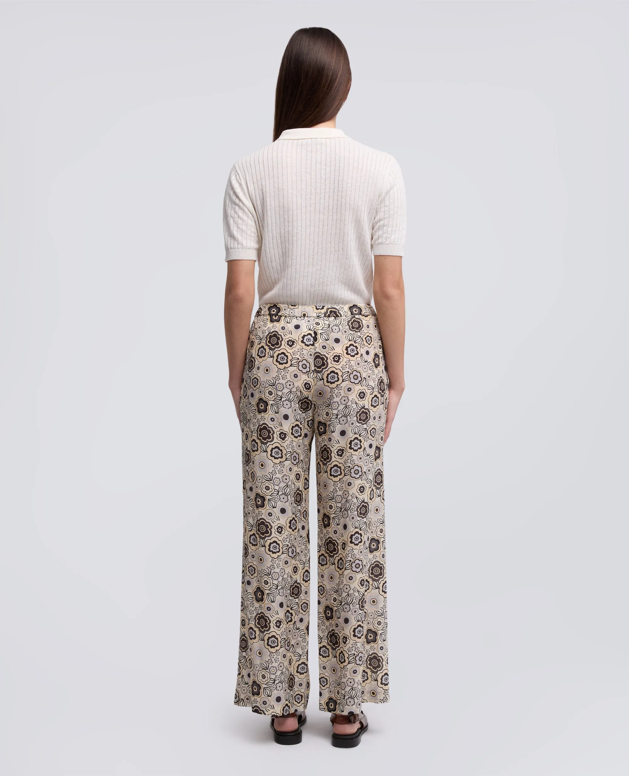 PANTALONE IN CREPE DE CHINE DI SETA - NATURALE sold by Aspesi product image thumbnail 3