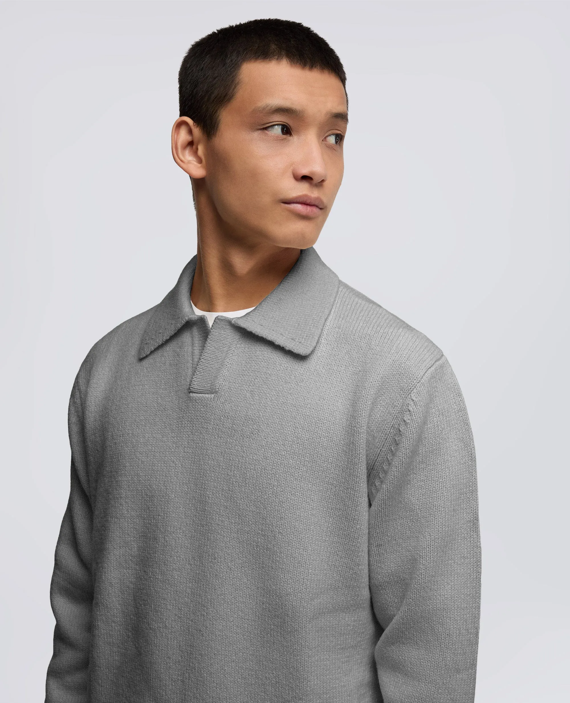 POLO IN MISTO LANA - GRIGIO sold by Aspesi product image thumbnail 4