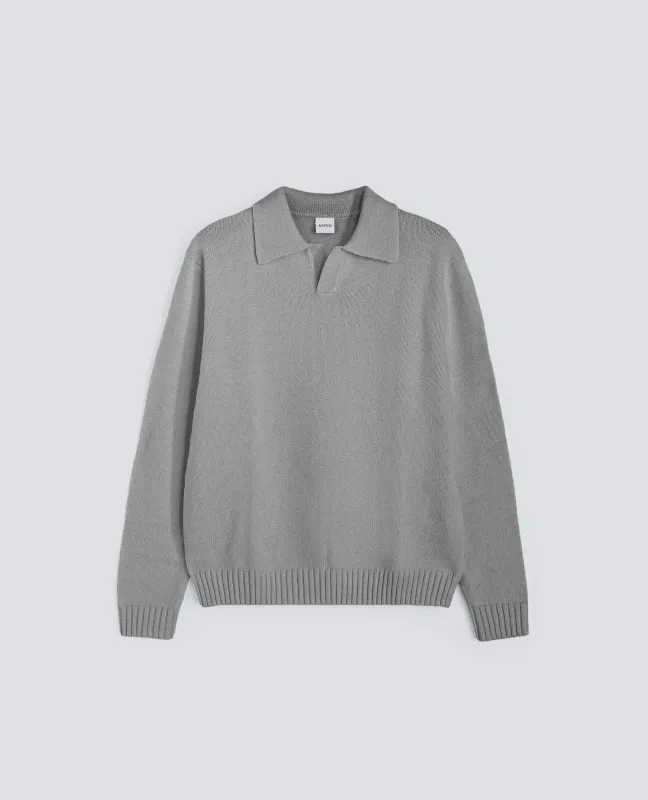 POLO IN MISTO LANA - GRIGIO made by Aspesi