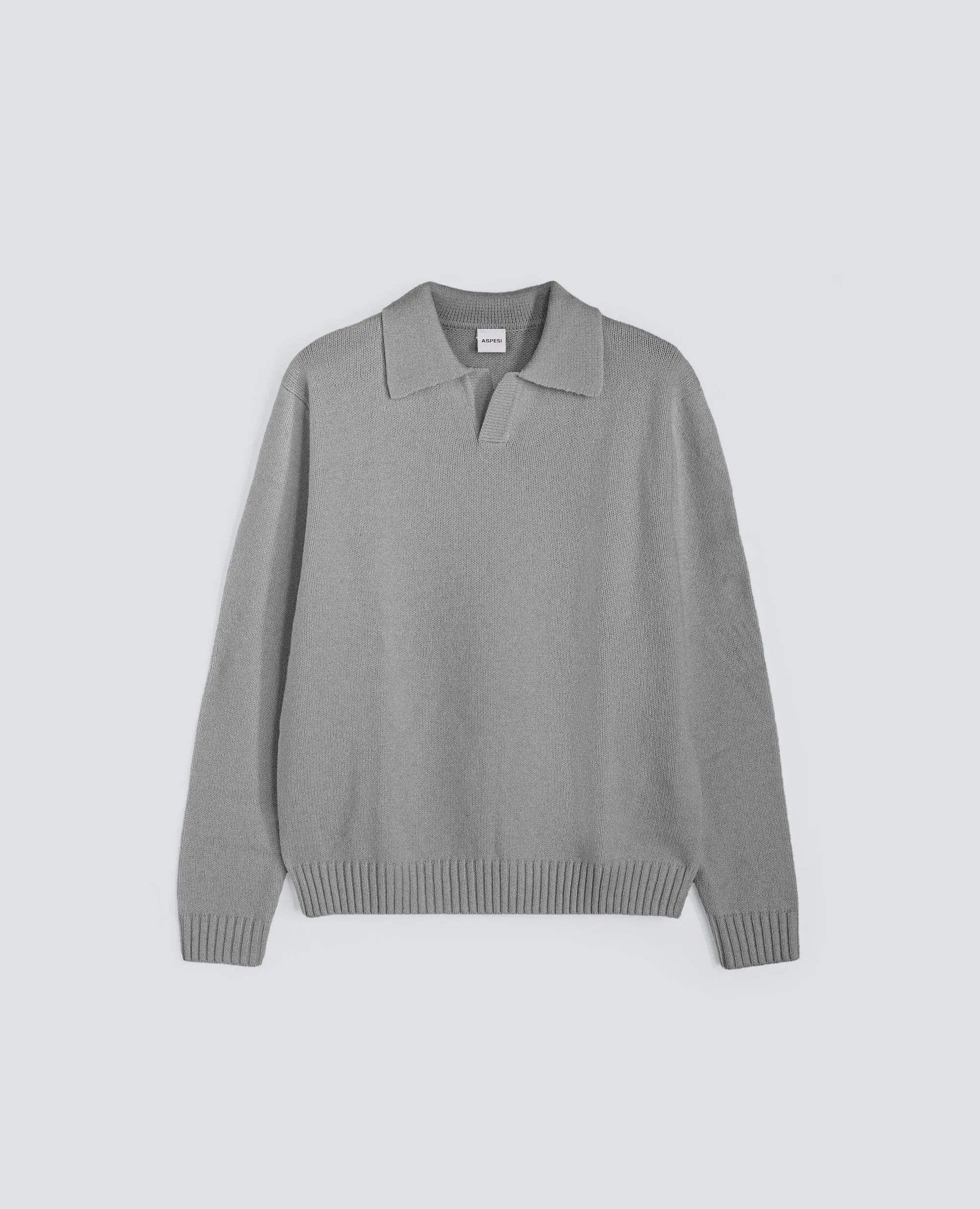 POLO IN MISTO LANA - GRIGIO sold by Aspesi