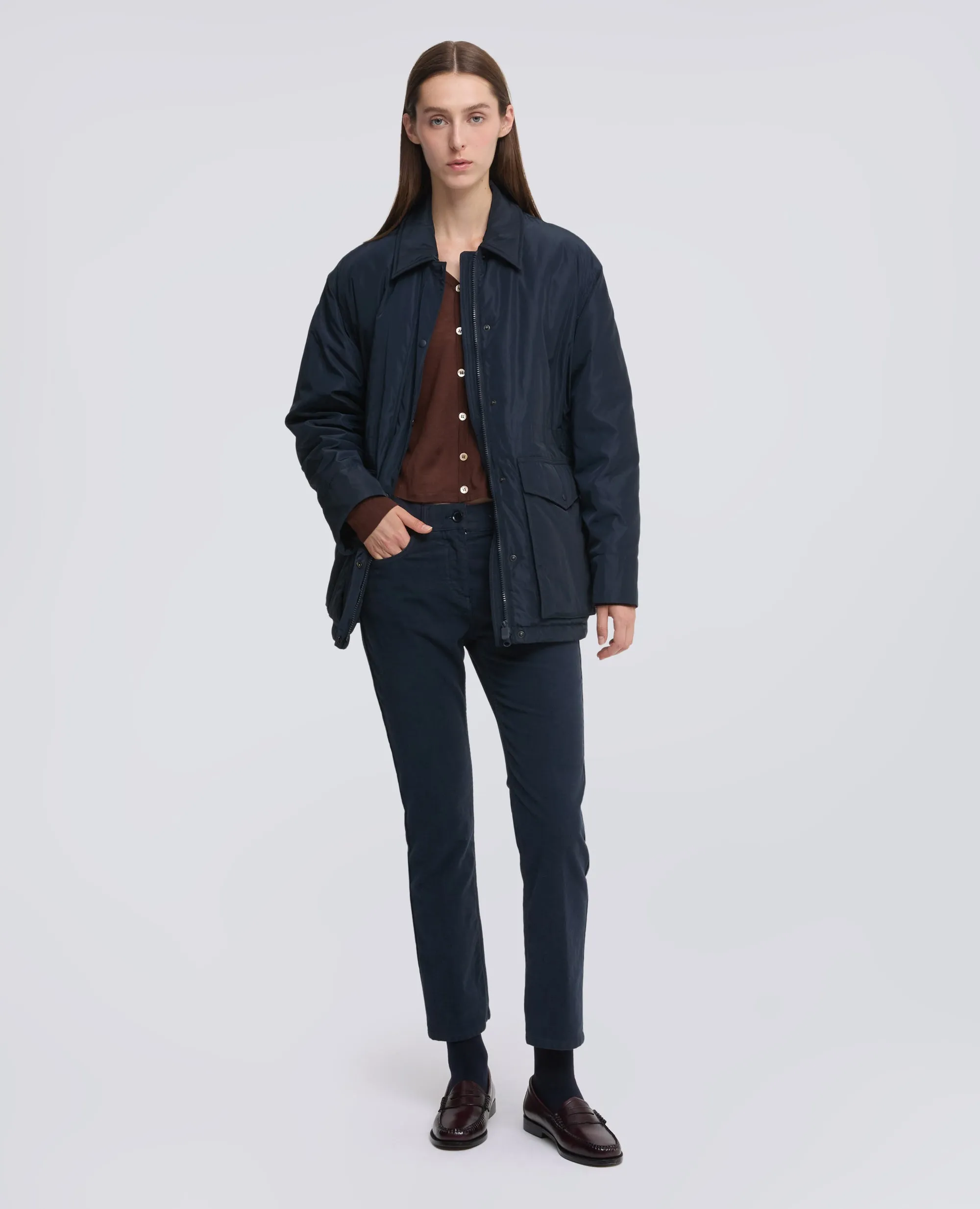 PANTALONE IN FUSTAGNO STRETCH - NAVY sold by Aspesi product image thumbnail 2