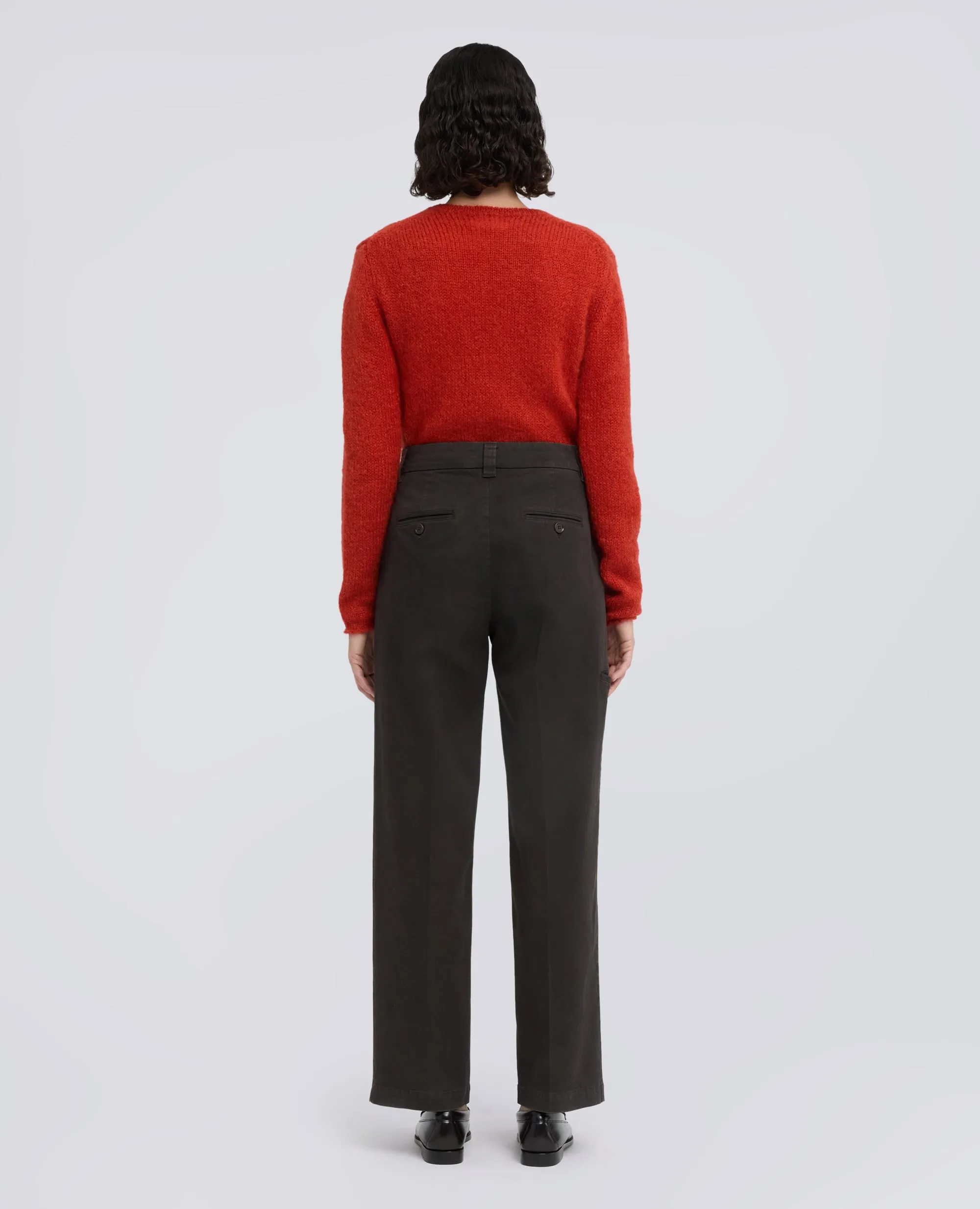 PANTALONE IN GABARDINA DI COTONE - MARRONE sold by Aspesi product image thumbnail 3