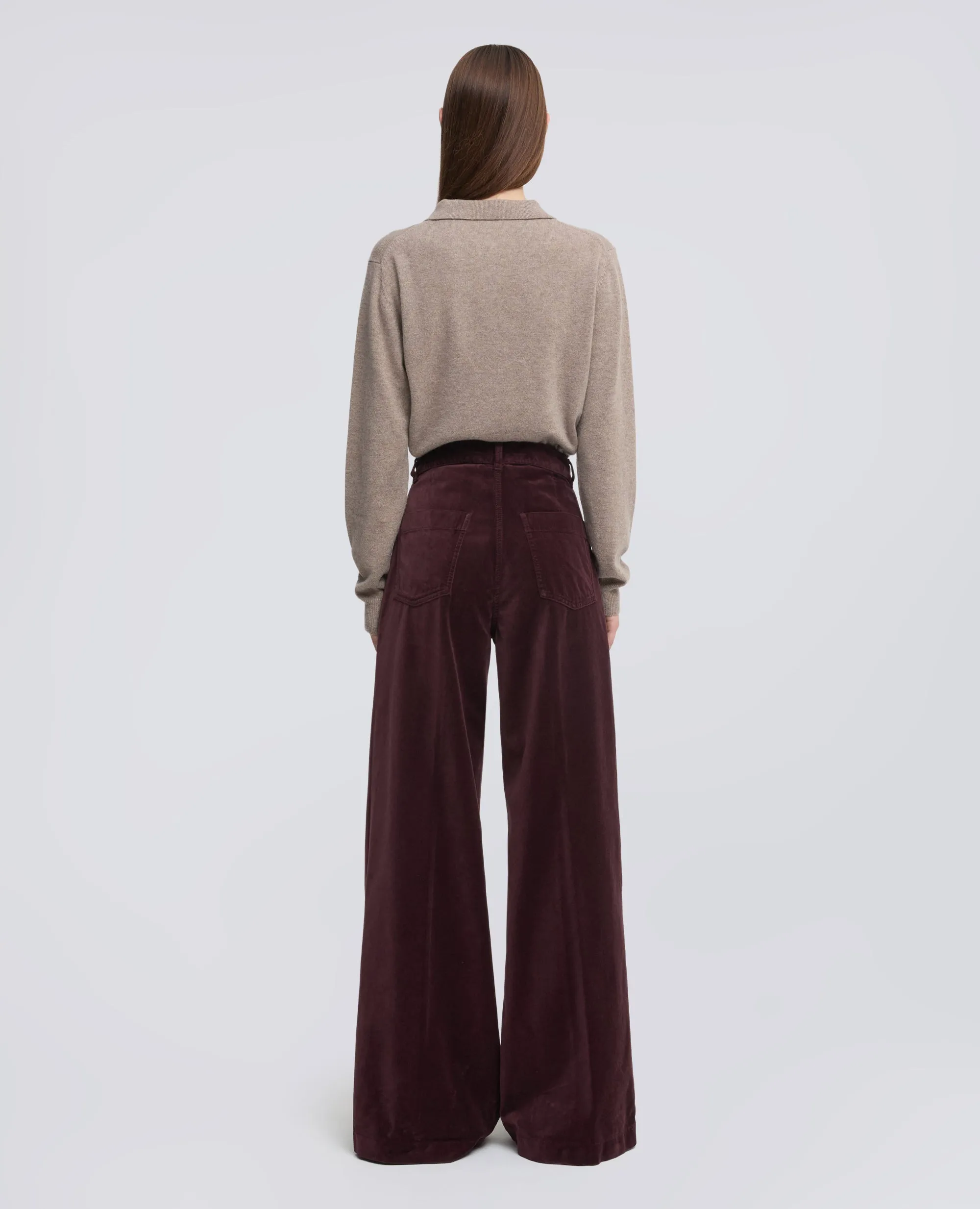 PANTALONE AMPIO IN VELLUTO LISCIO - BARBERA sold by Aspesi product image thumbnail 3