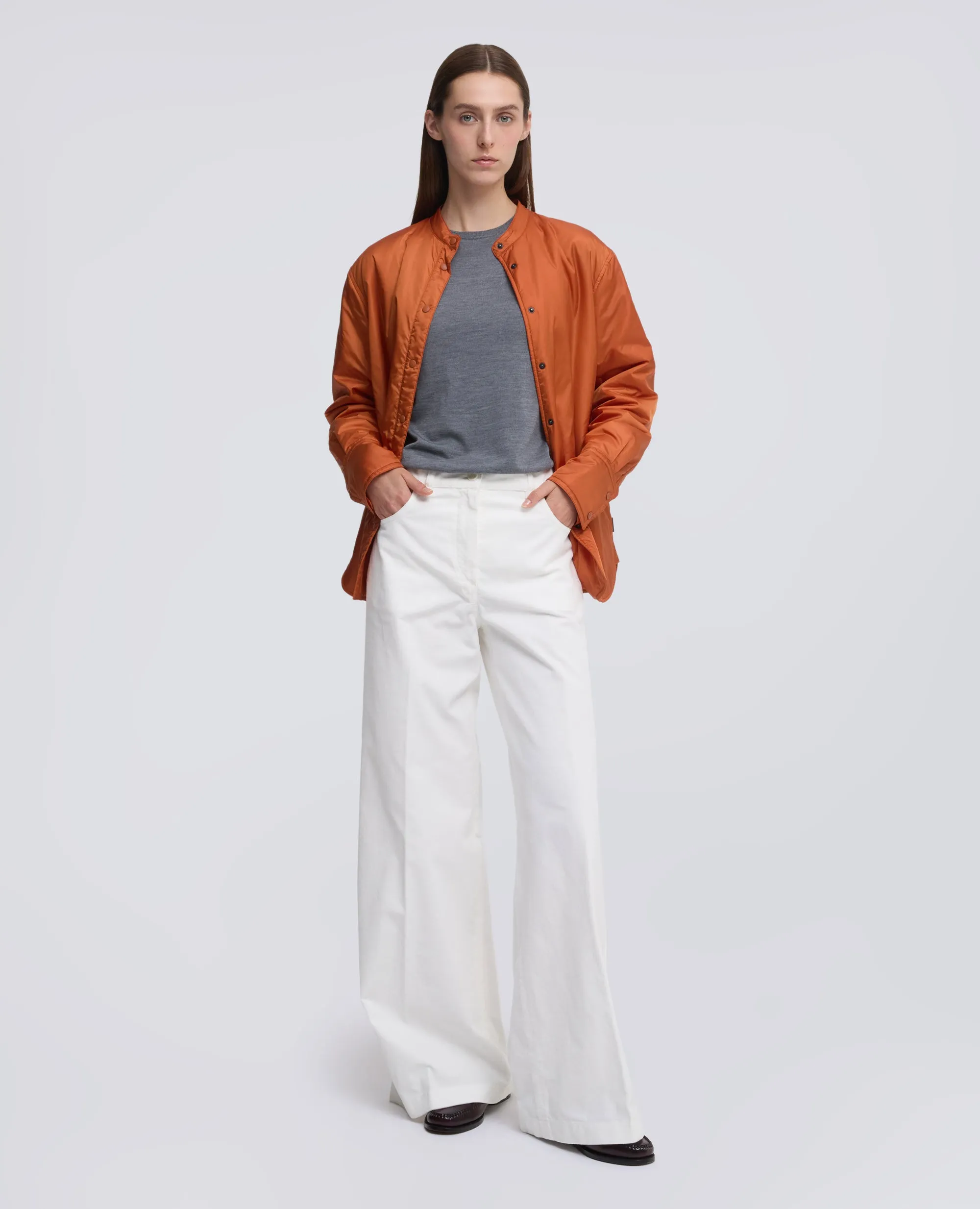 PANTALONE AMPIO IN VELLUTO LISCIO - PANNA sold by Aspesi product image thumbnail 2