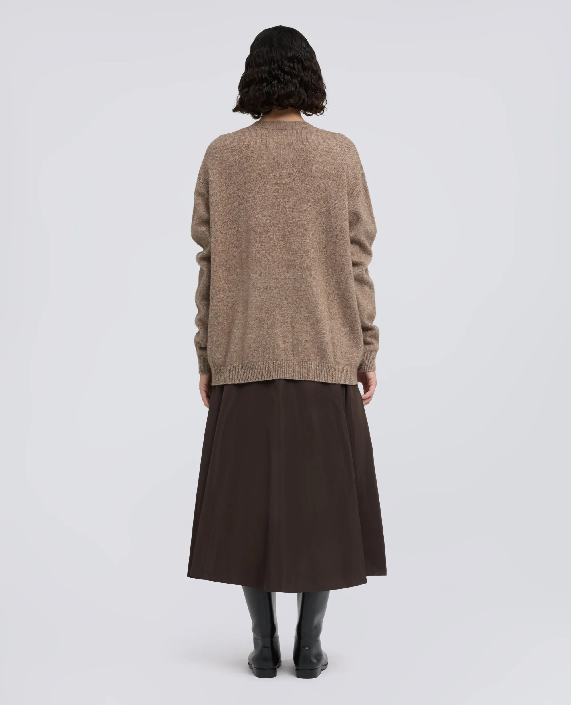CARDIGAN IN LANA, YAK E CASHMERE - TORTORA sold by Aspesi product image thumbnail 3