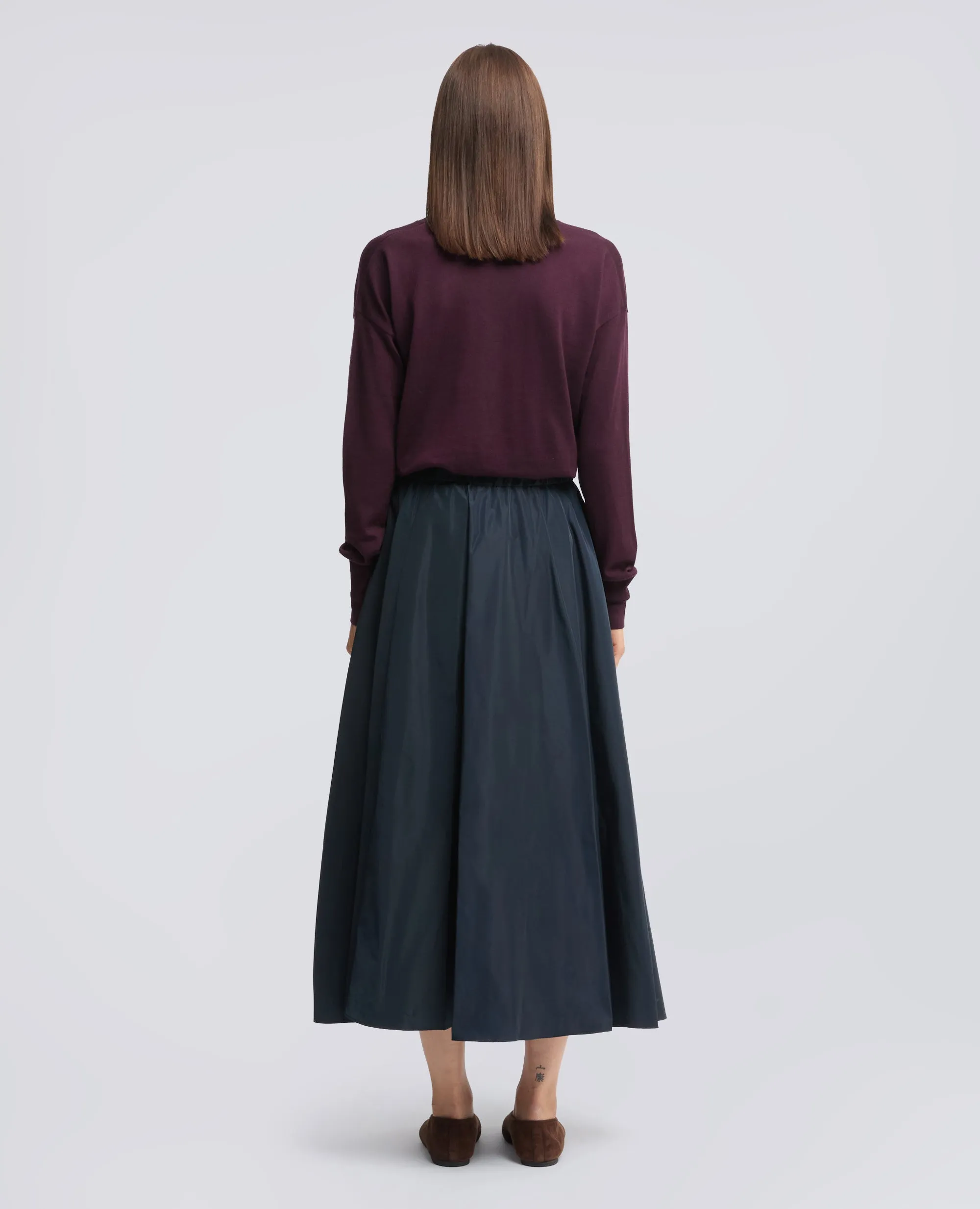 GONNA SVASATA IN TESSUTO TECNICO - BLU NERO sold by Aspesi product image thumbnail 3