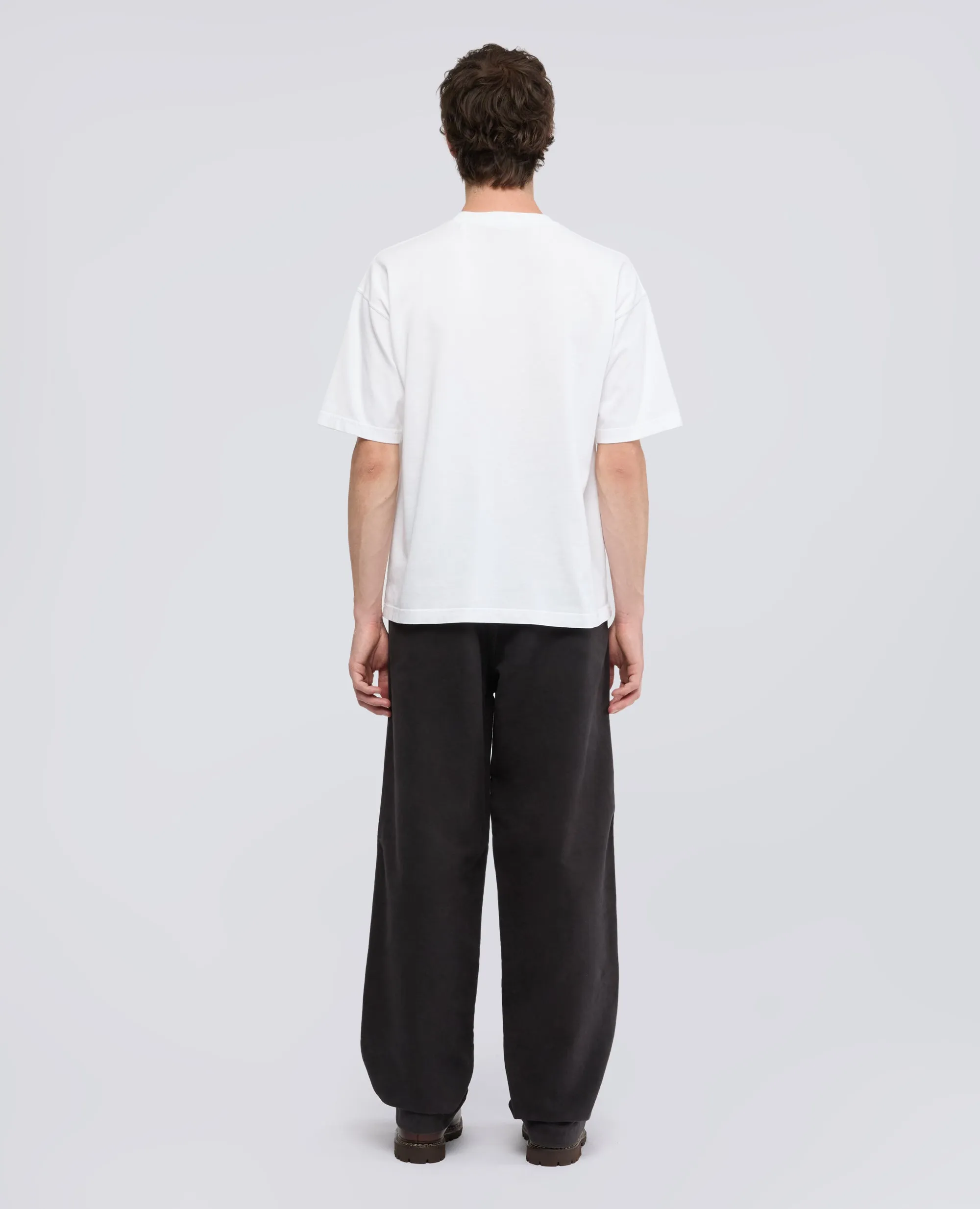 T-SHIRT GIROCOLLO IN JERSEY DI COTONE - BIANCO sold by Aspesi product image thumbnail 3