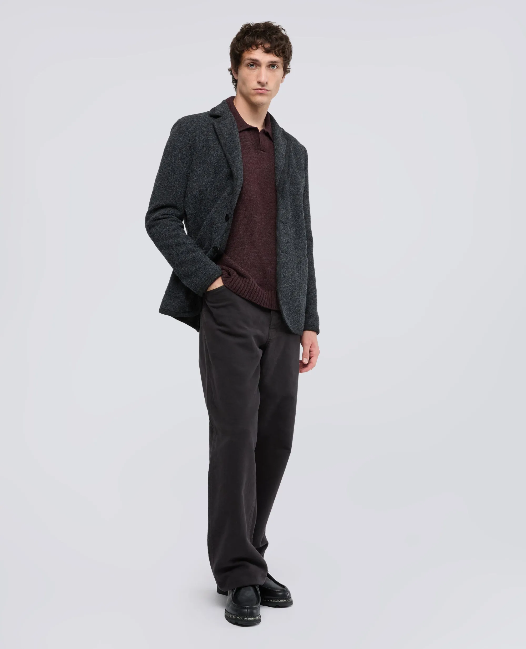 BLAZER IN LANA SHETLAND - ANTRACITE sold by Aspesi product image thumbnail 2