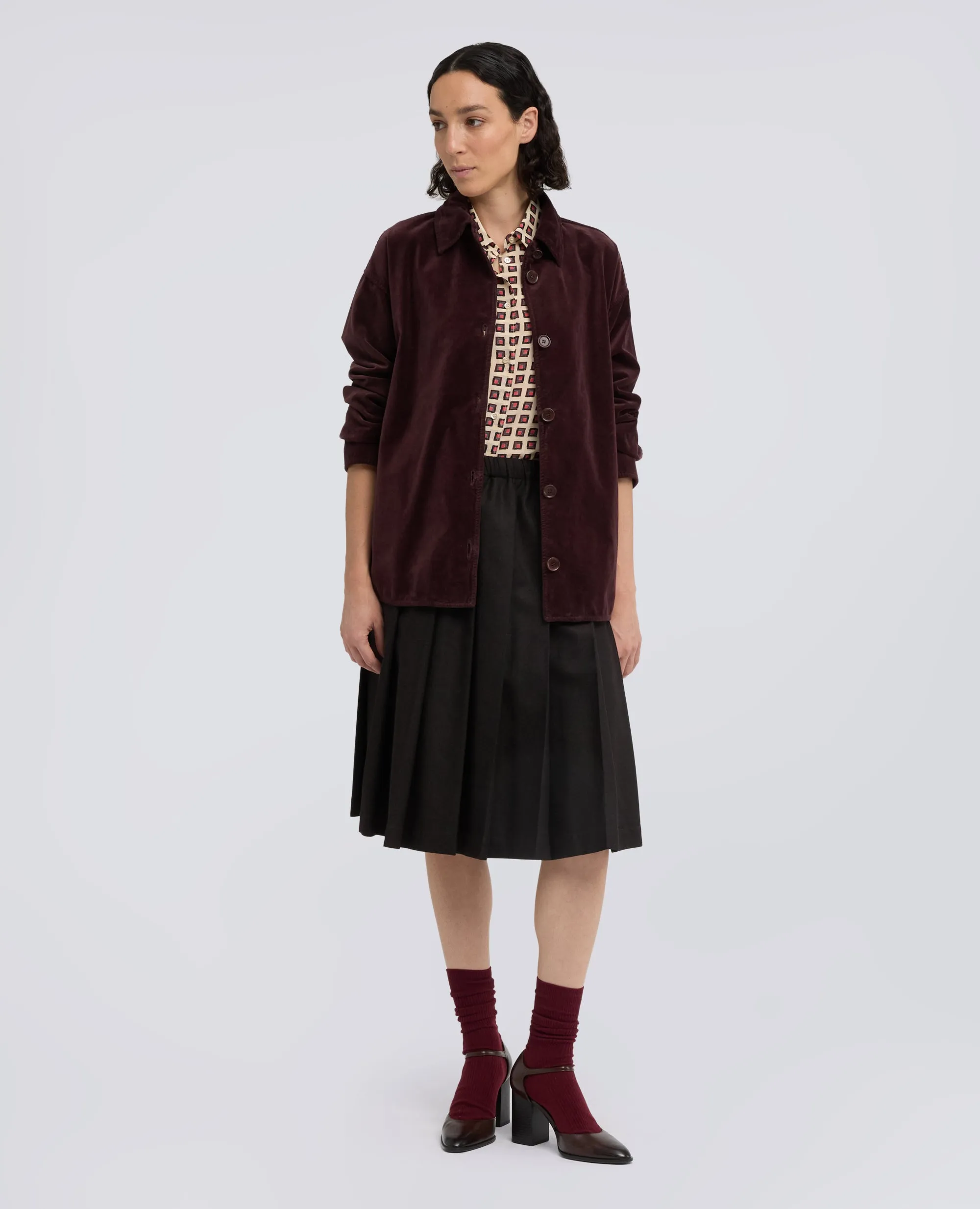 CAMICIA IN CREPE DE CHINE DI SETA CON STAMPA - NATURALE sold by Aspesi product image thumbnail 2