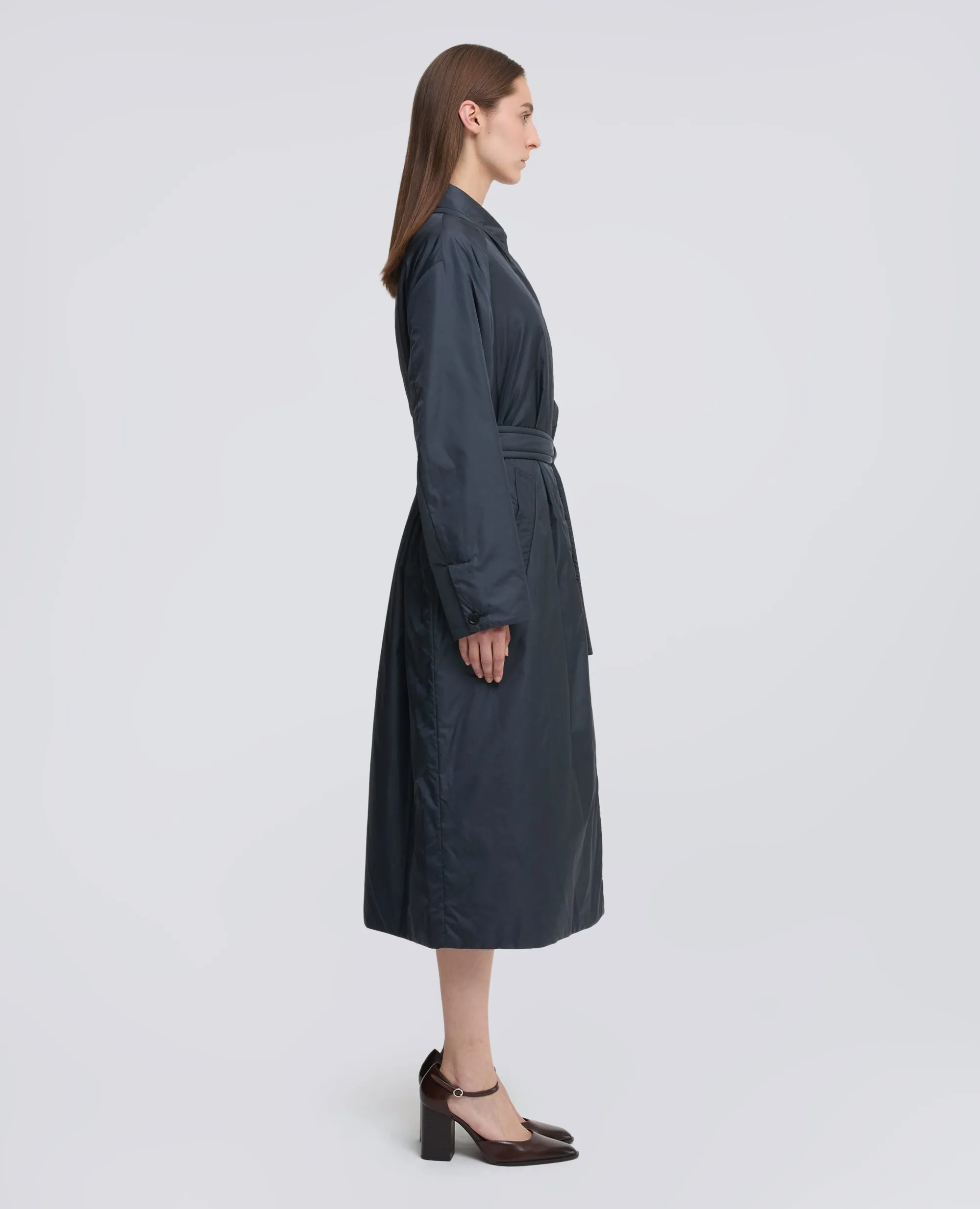 CAPPOTTO IN NYLON IMBOTTITO CON OVATTA THERMORE® - NAVY sold by Aspesi product image thumbnail 4