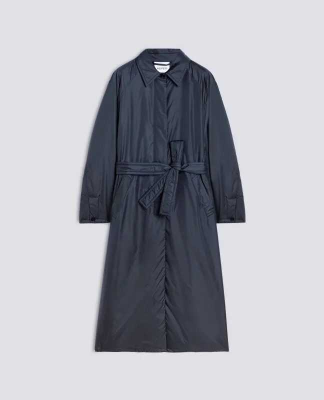 CAPPOTTO IN NYLON IMBOTTITO CON OVATTA THERMORE® - NAVY made by Aspesi