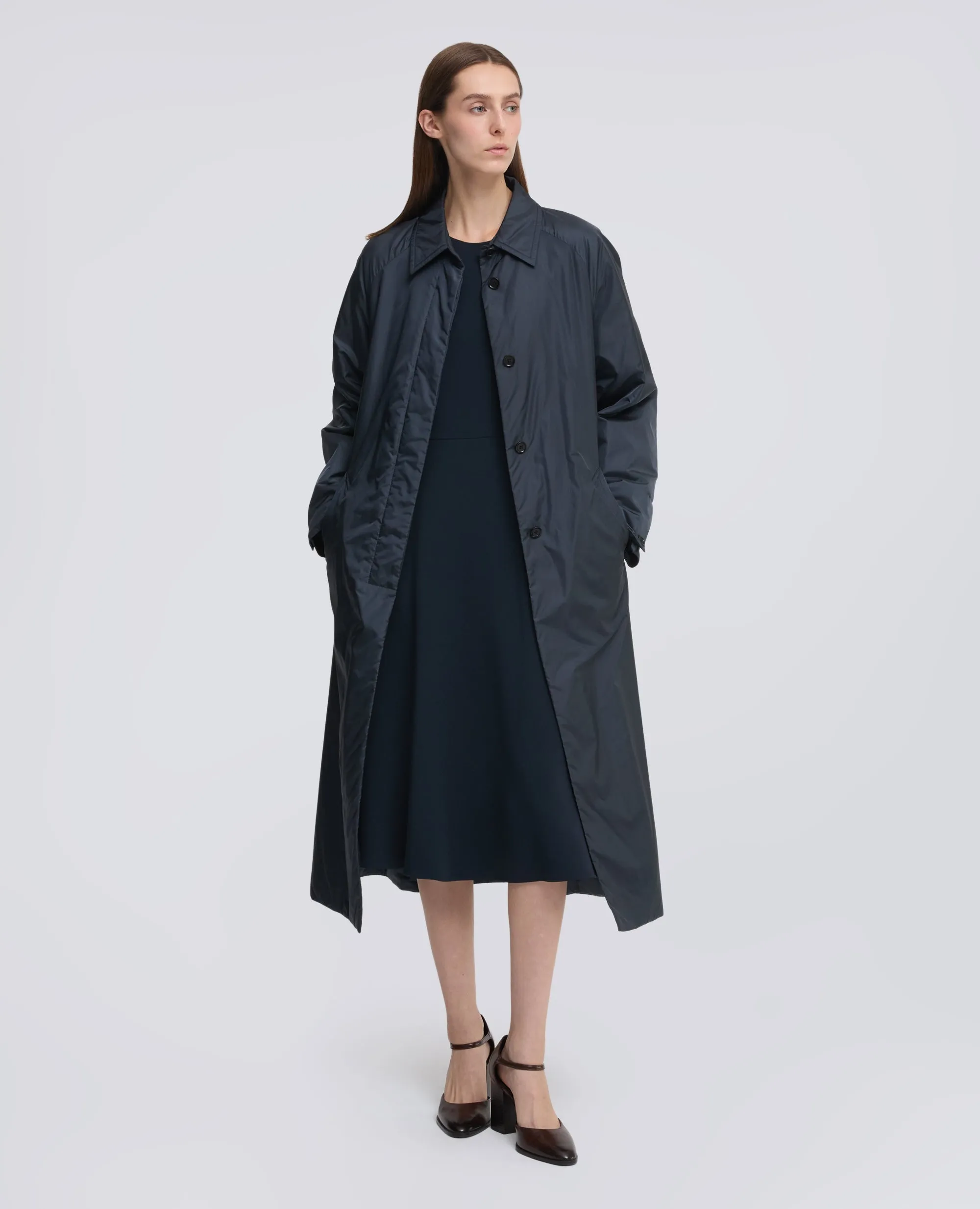 CAPPOTTO IN NYLON IMBOTTITO CON OVATTA THERMORE® - NAVY sold by Aspesi product image thumbnail 2