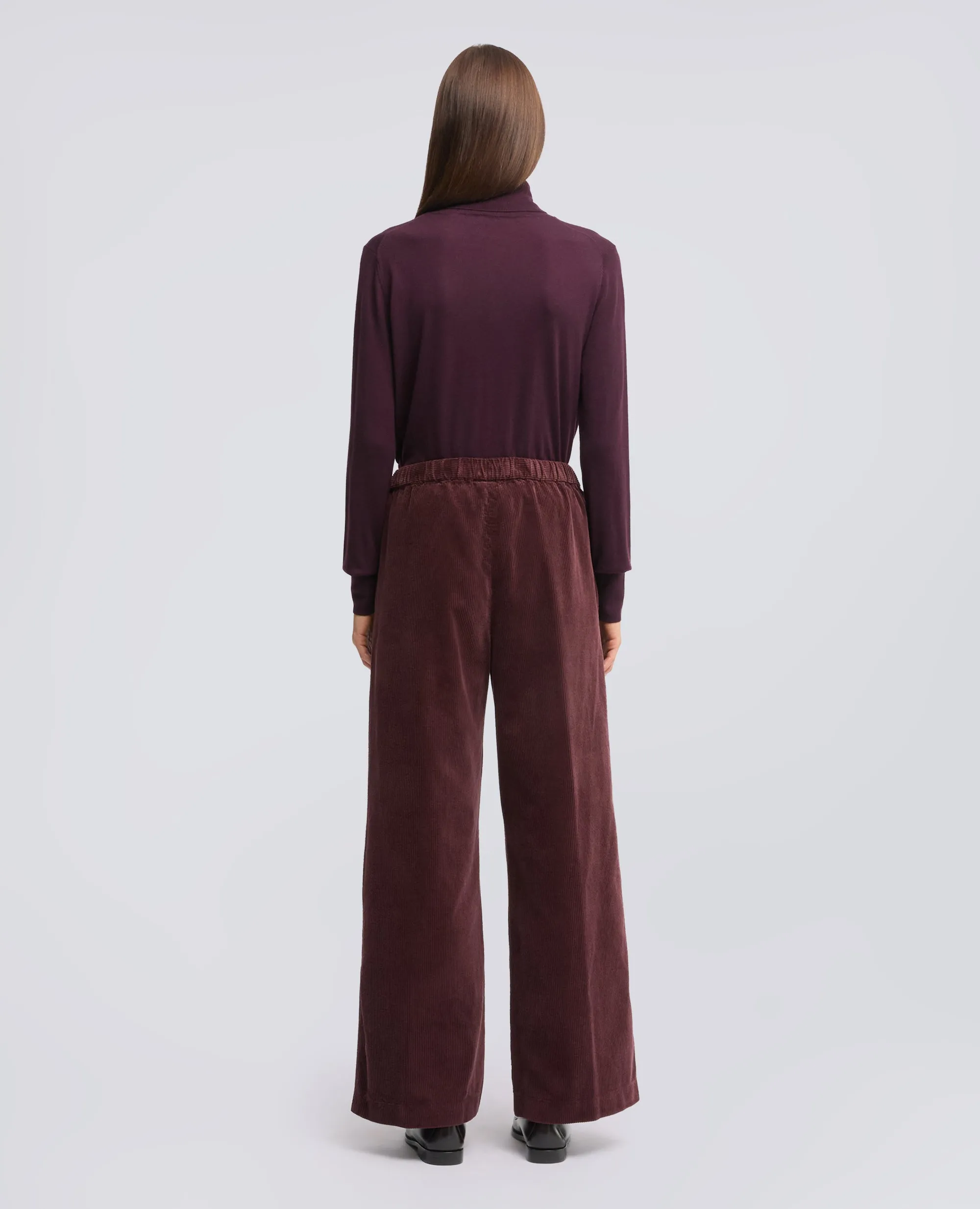 PANTALONE IN VELLUTO A COSTE CON ELASTICO - BARBERA sold by Aspesi product image thumbnail 3