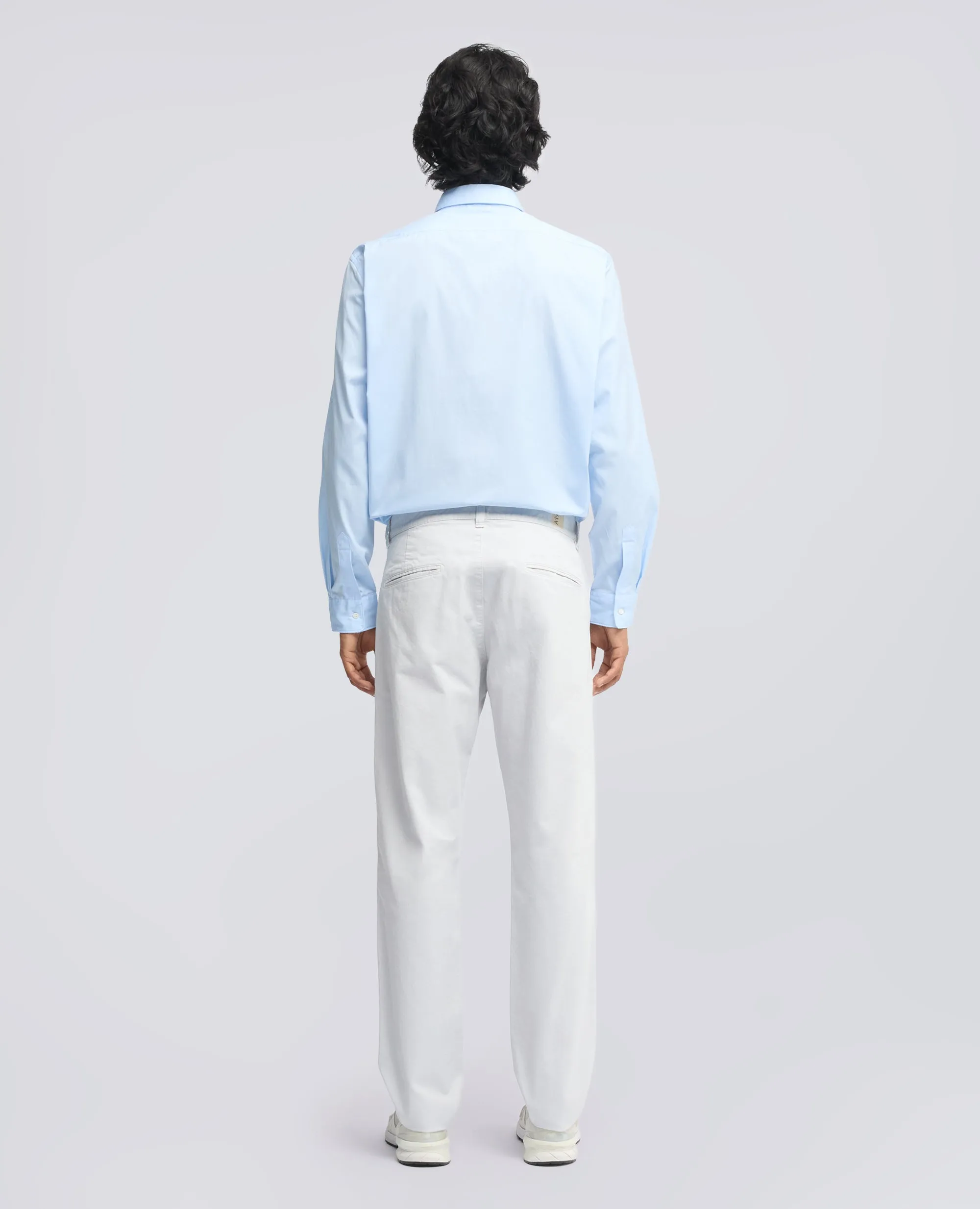 PANTALONE CHINO IN GABARDINA DI COTONE - PERLA sold by Aspesi product image thumbnail 3