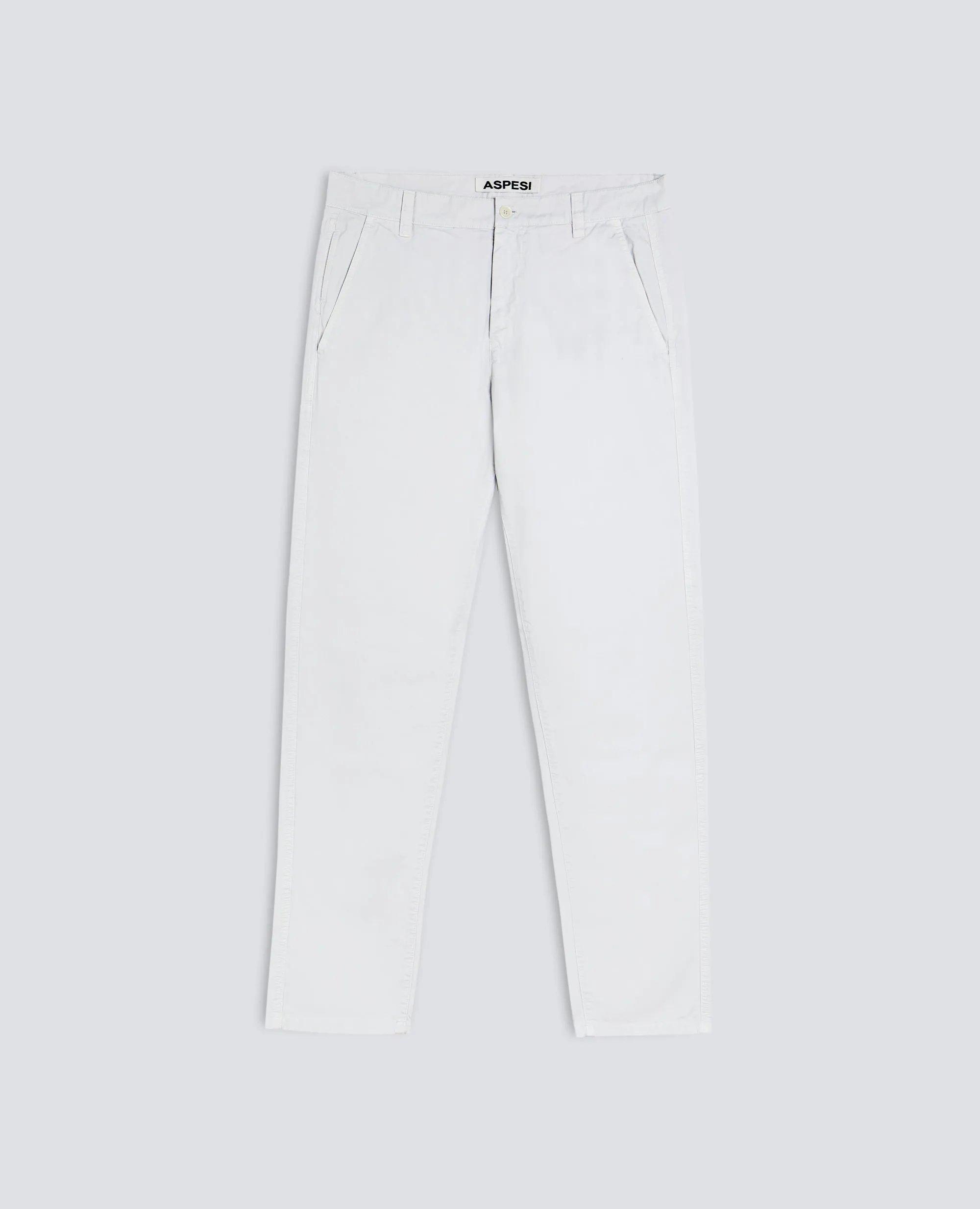 PANTALONE CHINO IN GABARDINA DI COTONE - PERLA sold by Aspesi