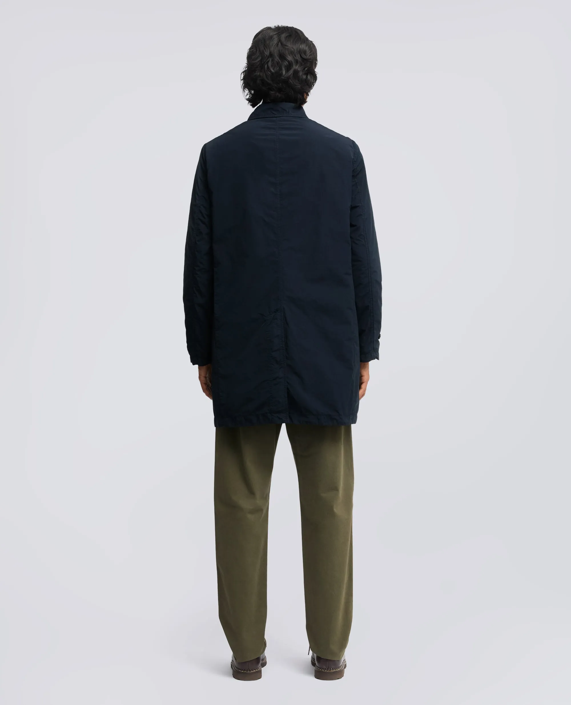 IMPERMEABILE IN POLIESTERE E NYLON COMPATTO - NAVY sold by Aspesi product image thumbnail 3