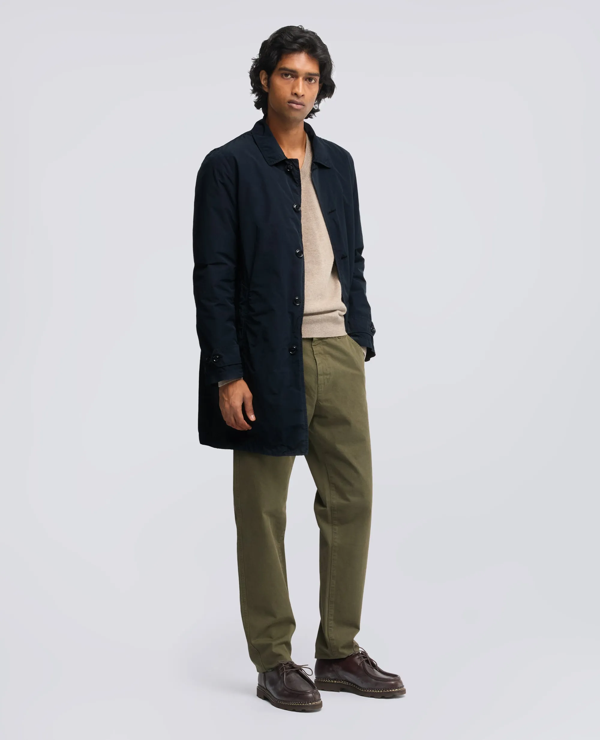 IMPERMEABILE IN POLIESTERE E NYLON COMPATTO - NAVY sold by Aspesi product image thumbnail 2